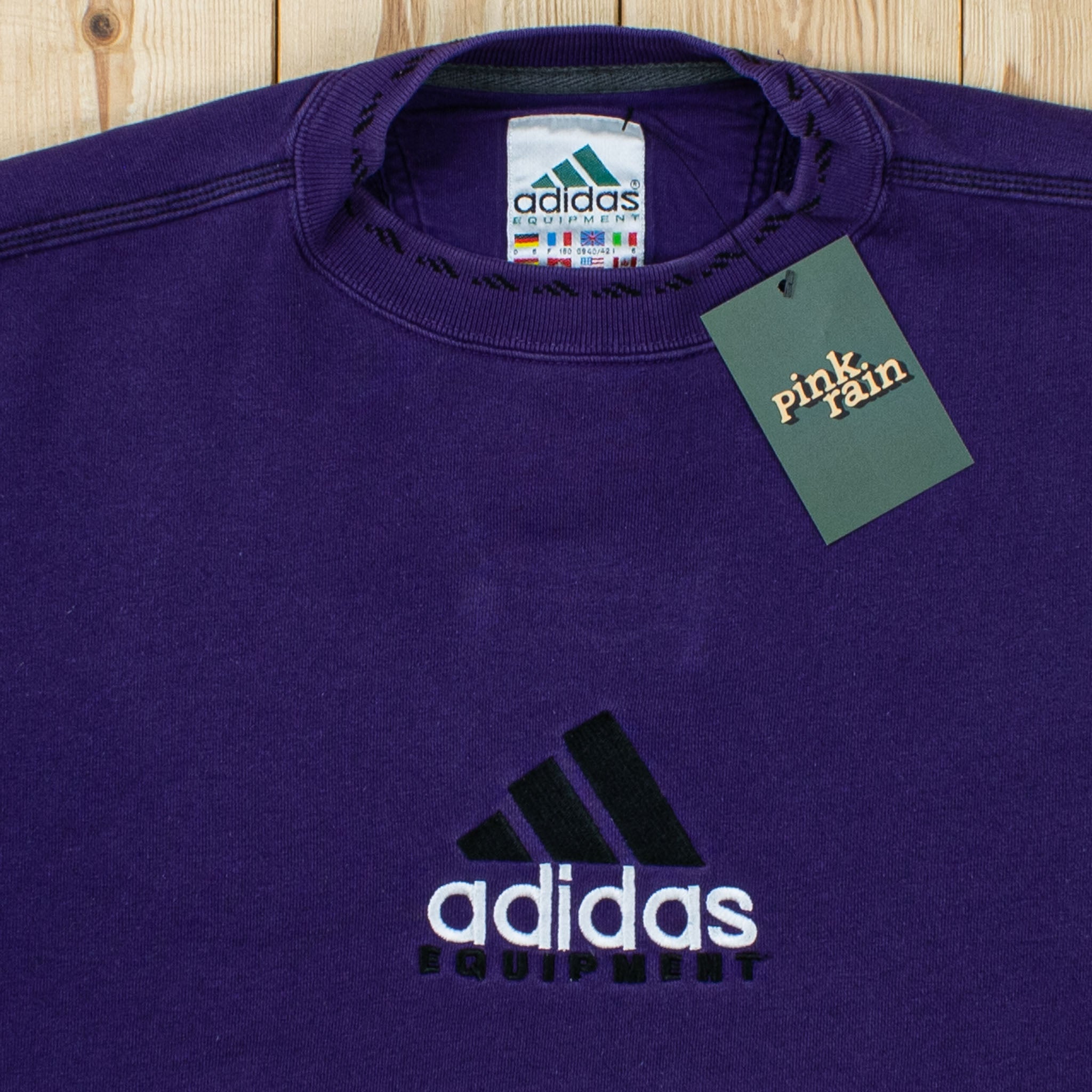 (S/M) Vintage Adidas Equipment Embroidered Sweatshirt