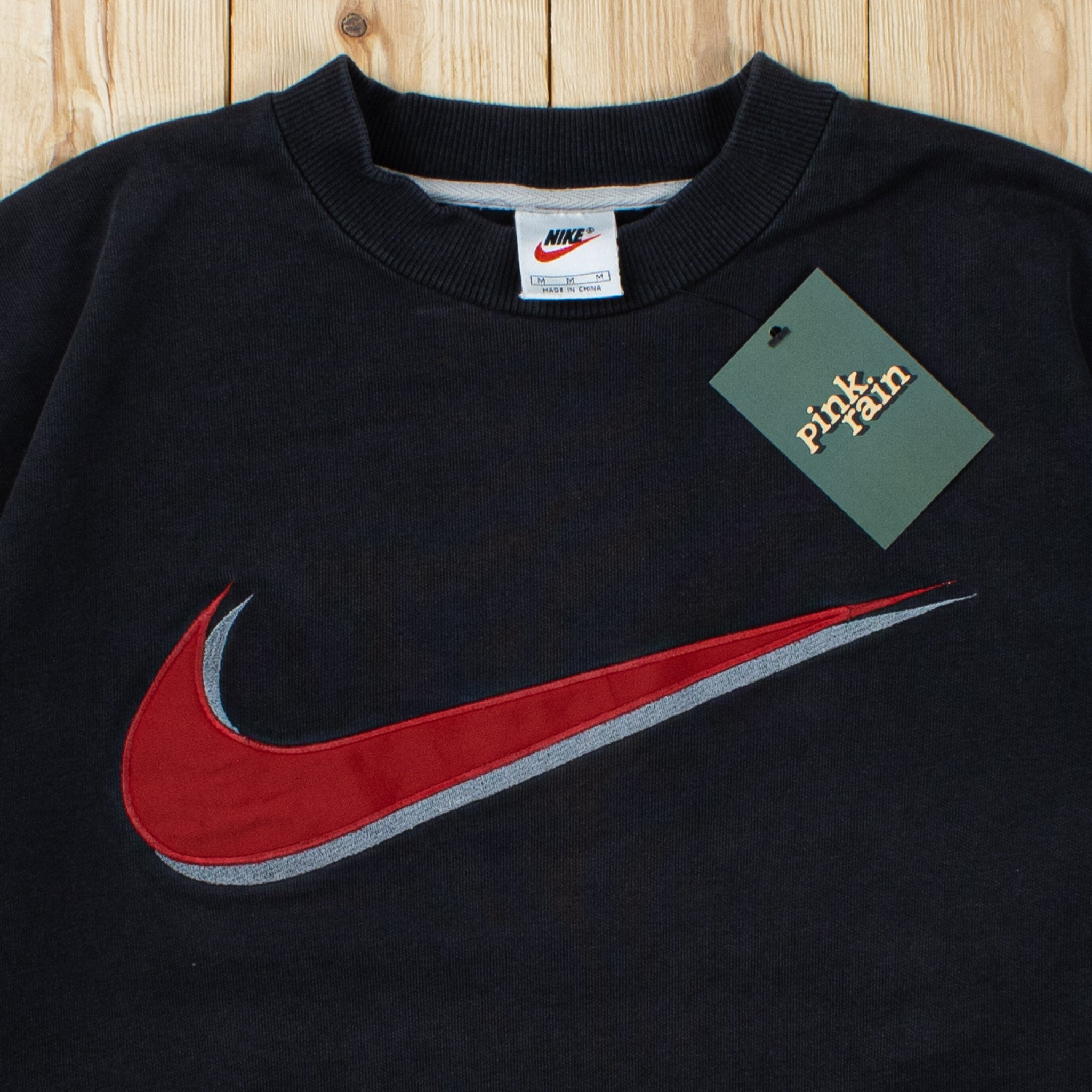 (S/M) Vintage Nike Swoosh Embroidered Sweatshirt