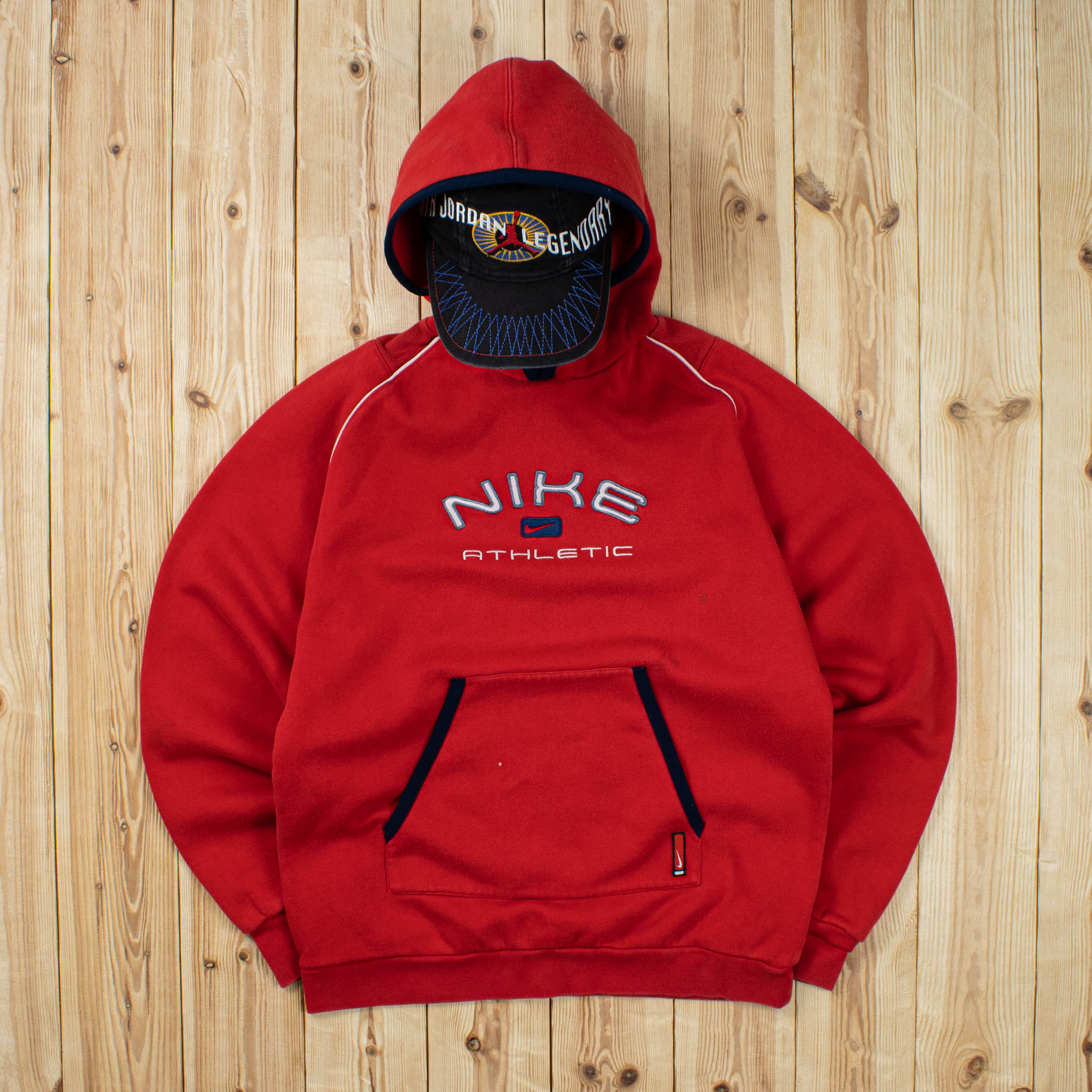 (S) Vintage Nike Athletic Embroidered Hoodie