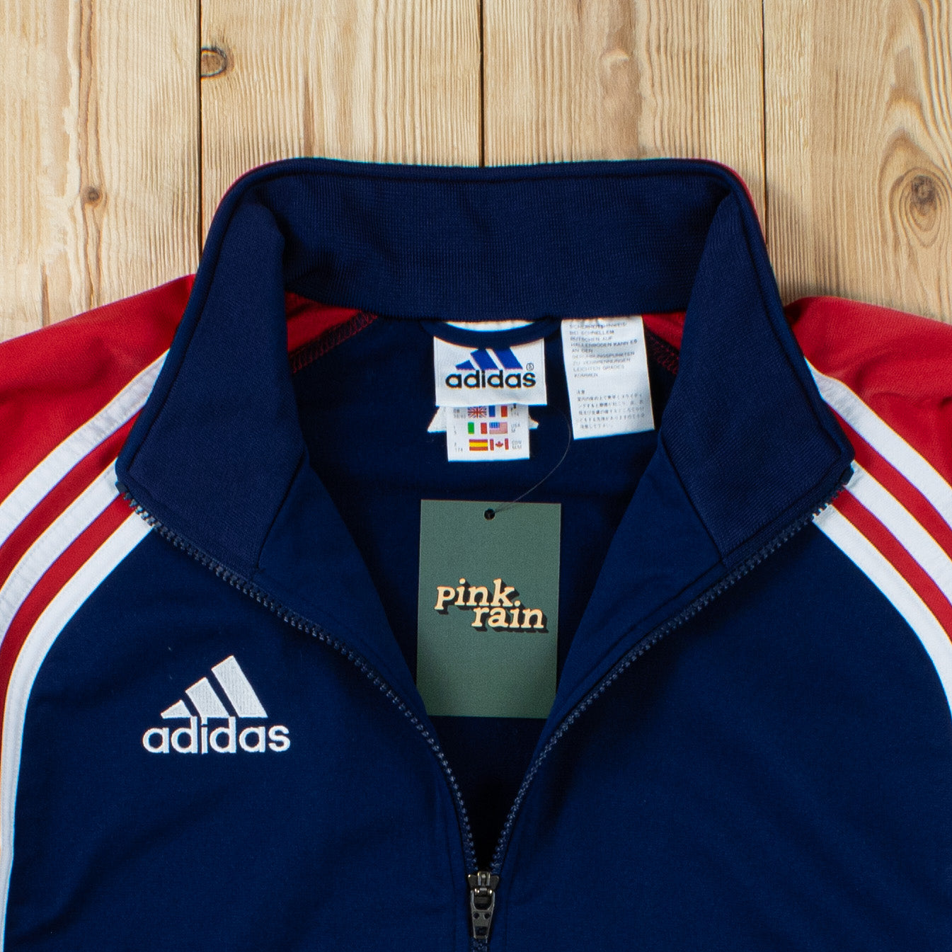(L) Vintage Adidas Essential Embroidered Full-Zip