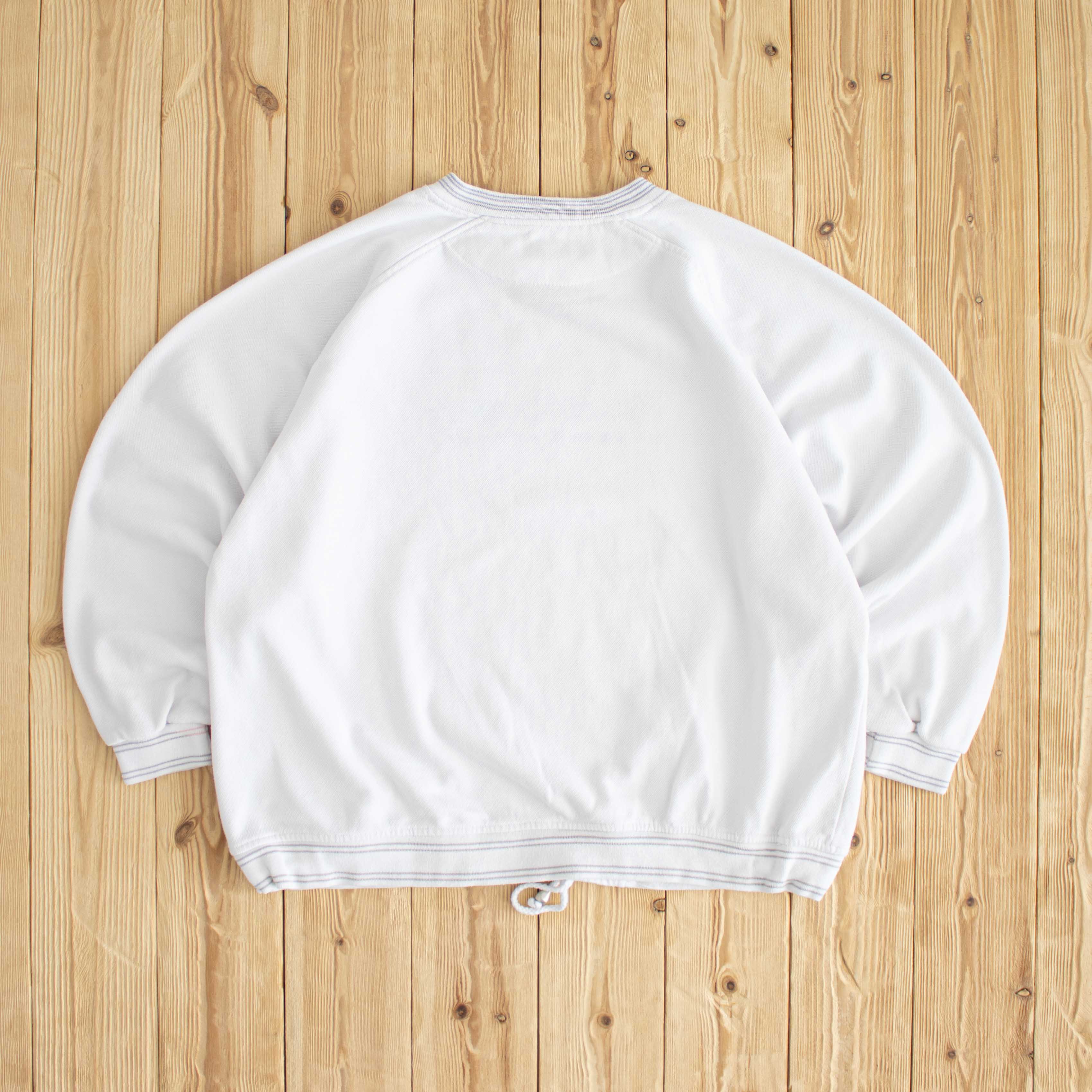 (M) Reebok Classic Vintage Embroidered Sweatshirt White