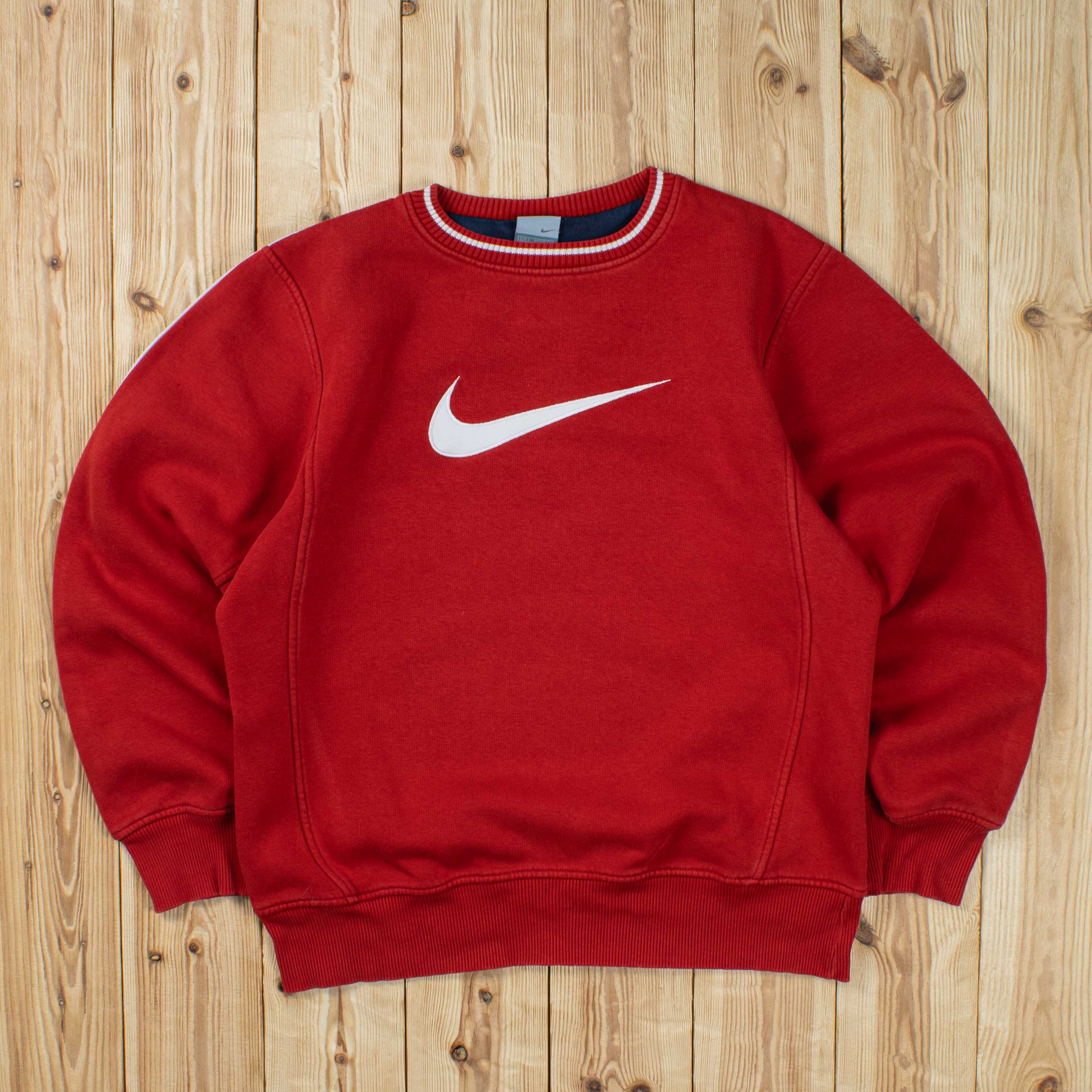 (S/M) Vintage Nike Swoosh Embroidered Sweatshirt