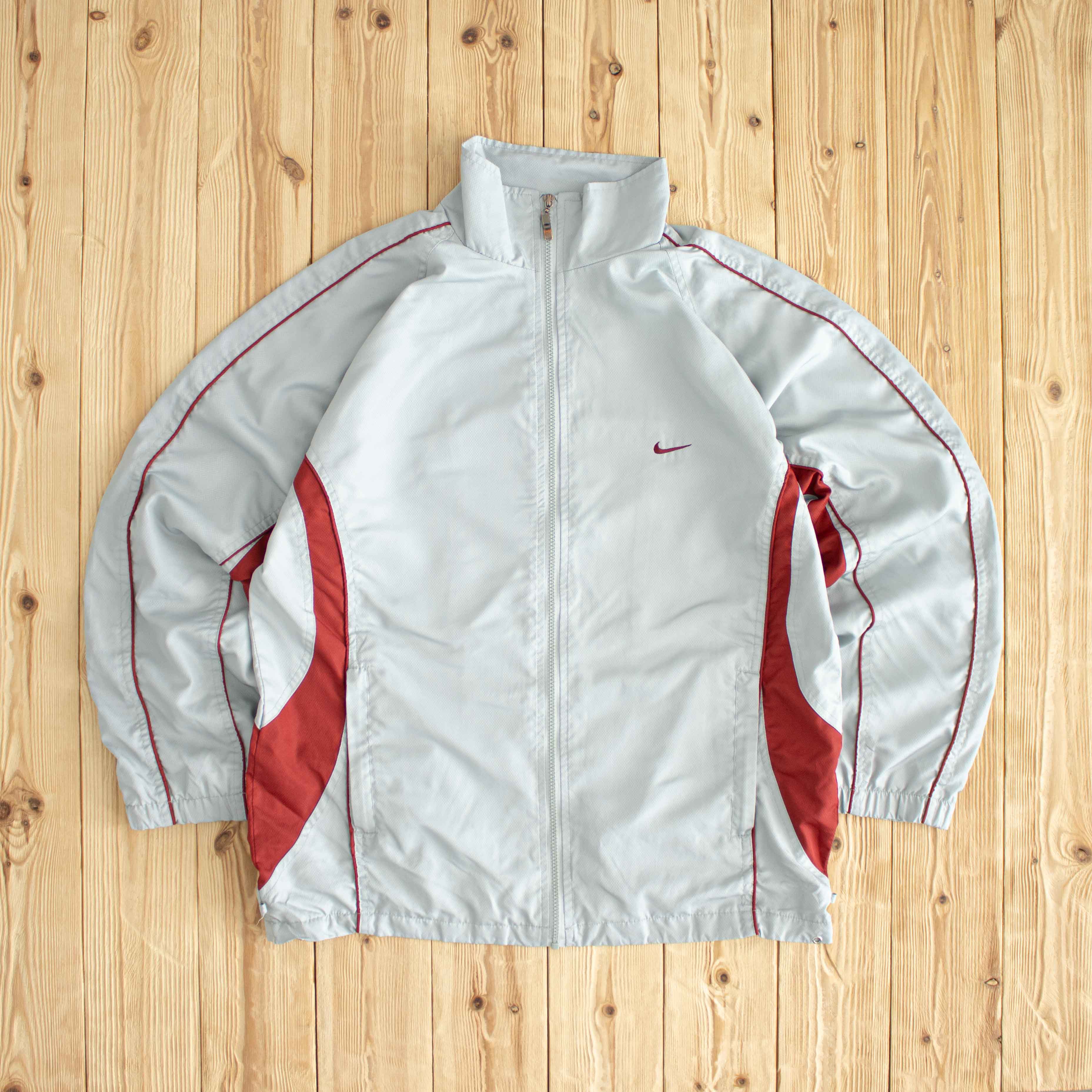 (M/L) Nike Vintage Embroidered Jacket Gray