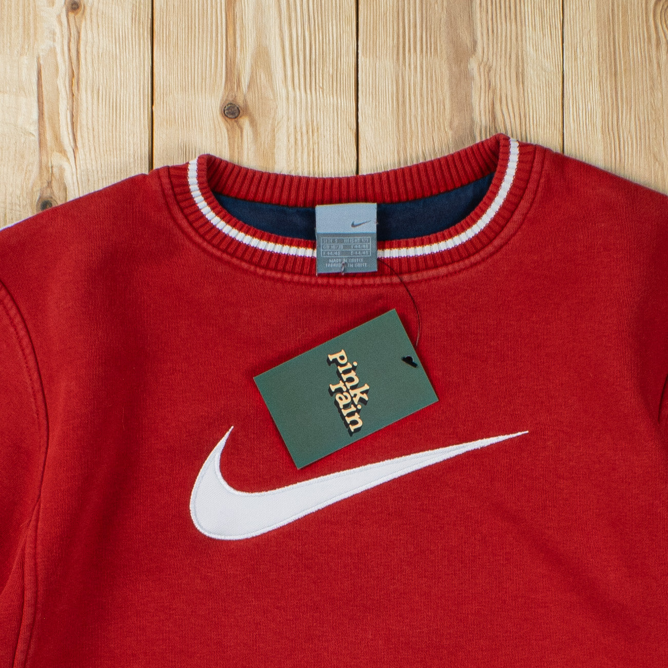 (S/M) Vintage Nike Swoosh Embroidered Sweatshirt