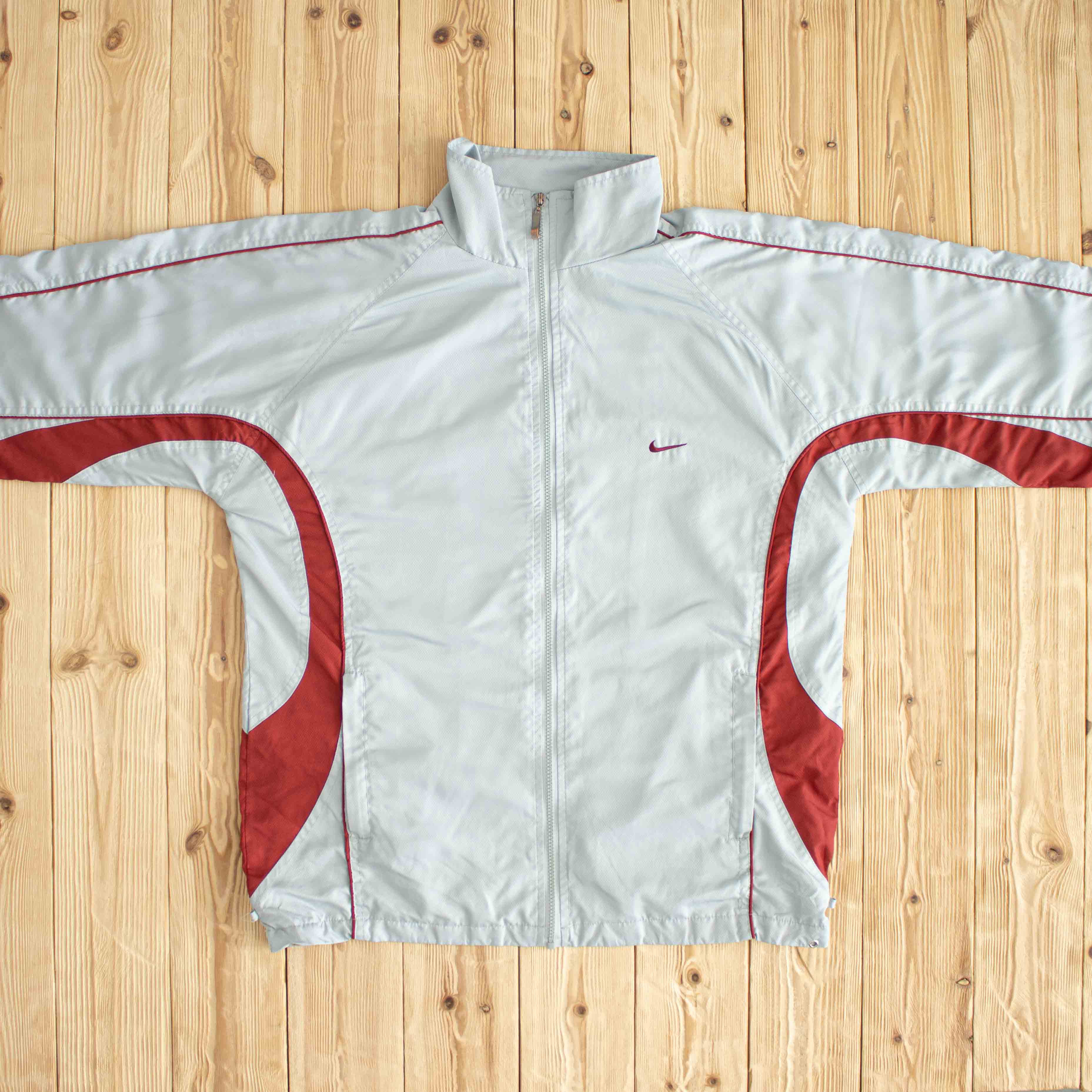 (M/L) Nike Vintage Embroidered Jacket Gray