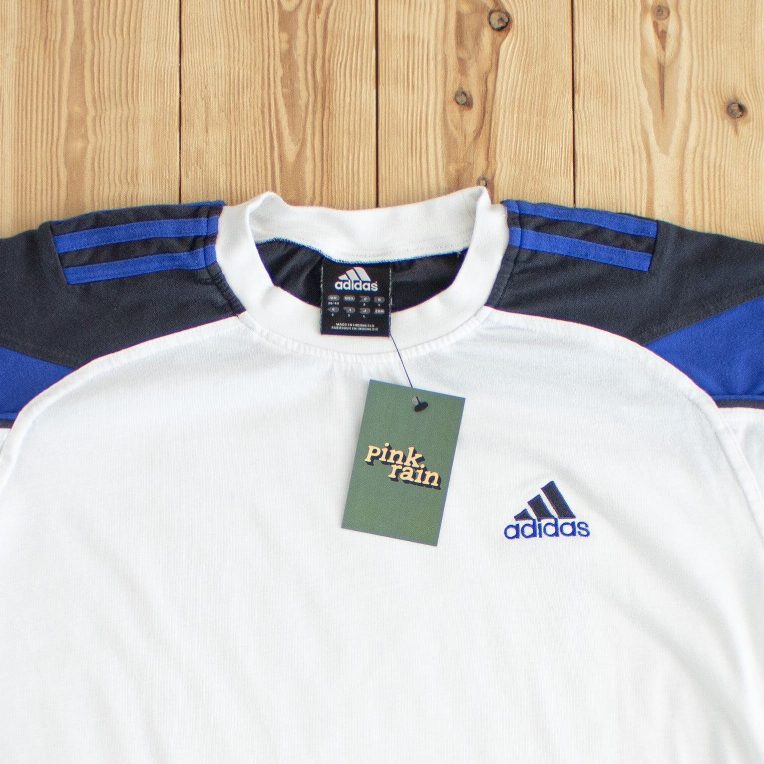 (M) Adidas Vintage Embroidered T-Shirt White