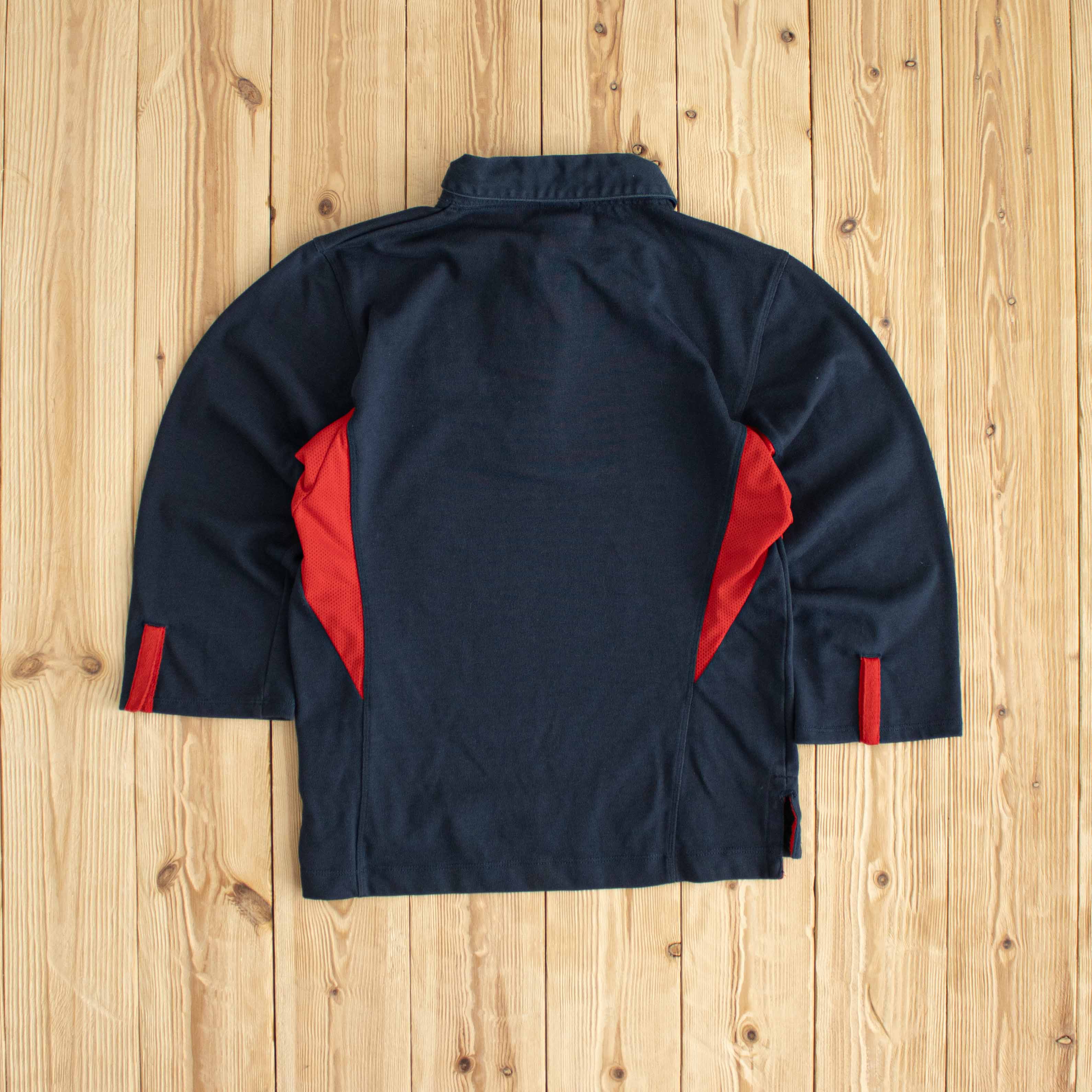 (XS/S) Nike England Rugby Vintage Embroidered 1/2 Sleeve Shirt Blue