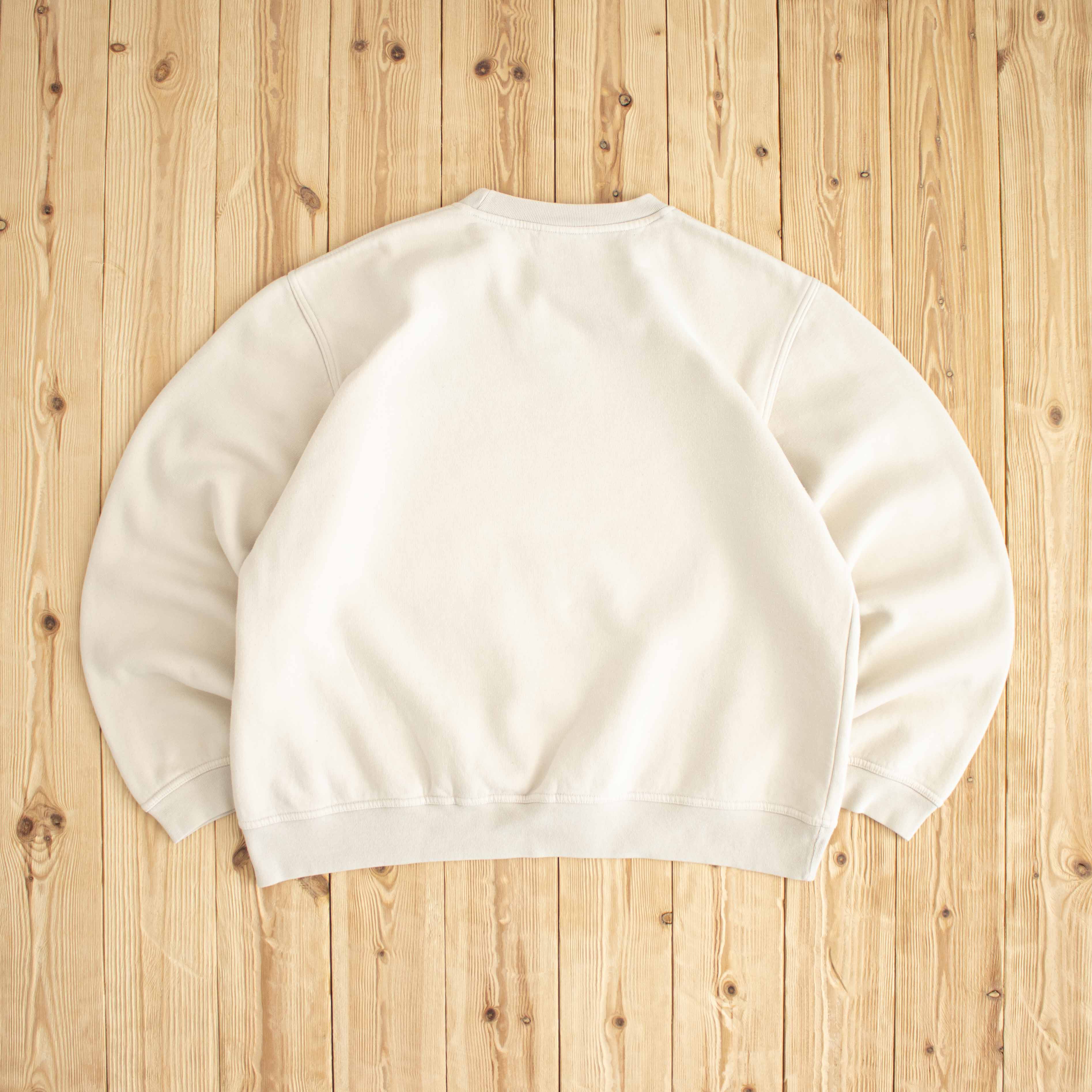 (L) Adidas Vintage Embroidered Sweatshirt Beige