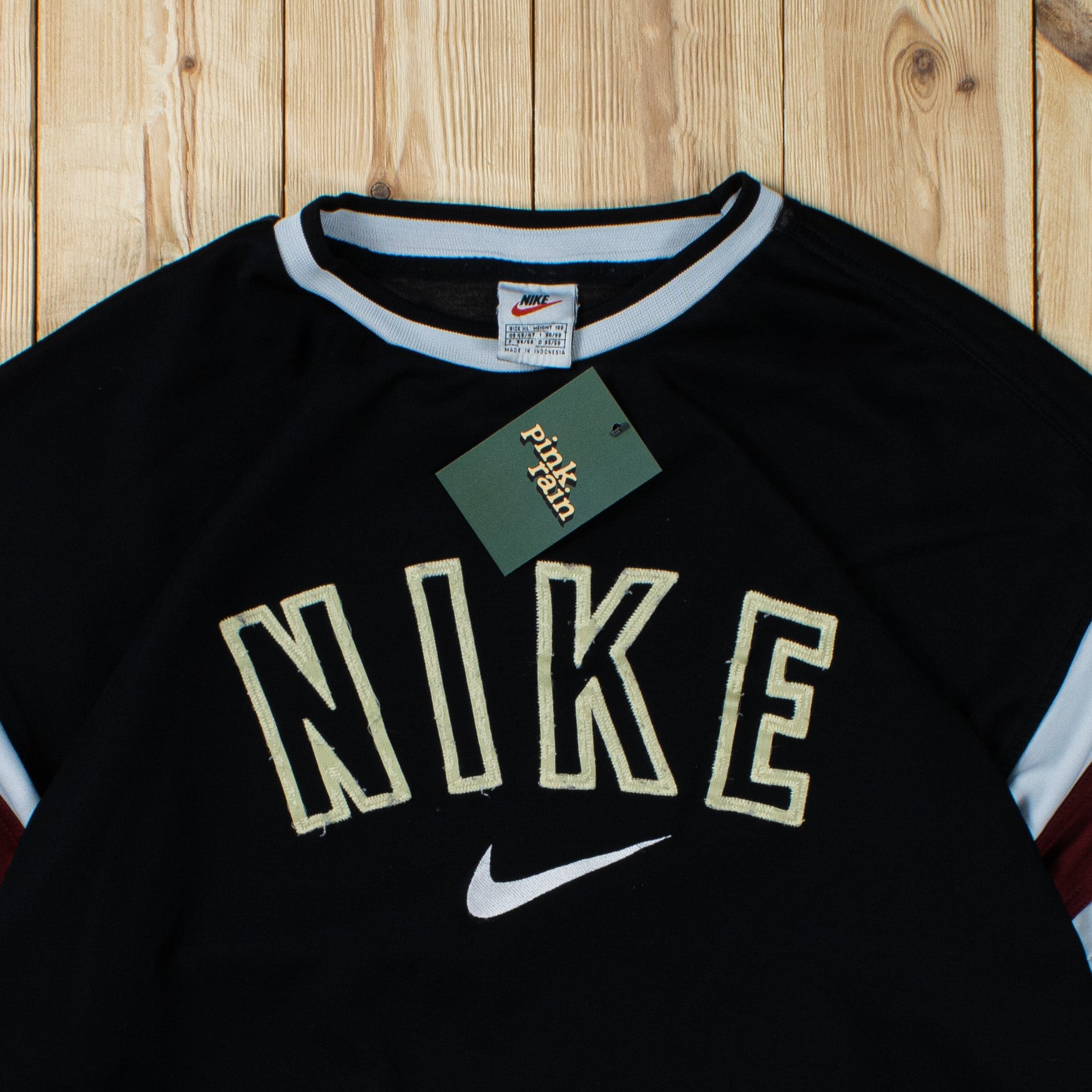 (M/L) Vintage Nike Spell Out Embroidered Sweatshirt