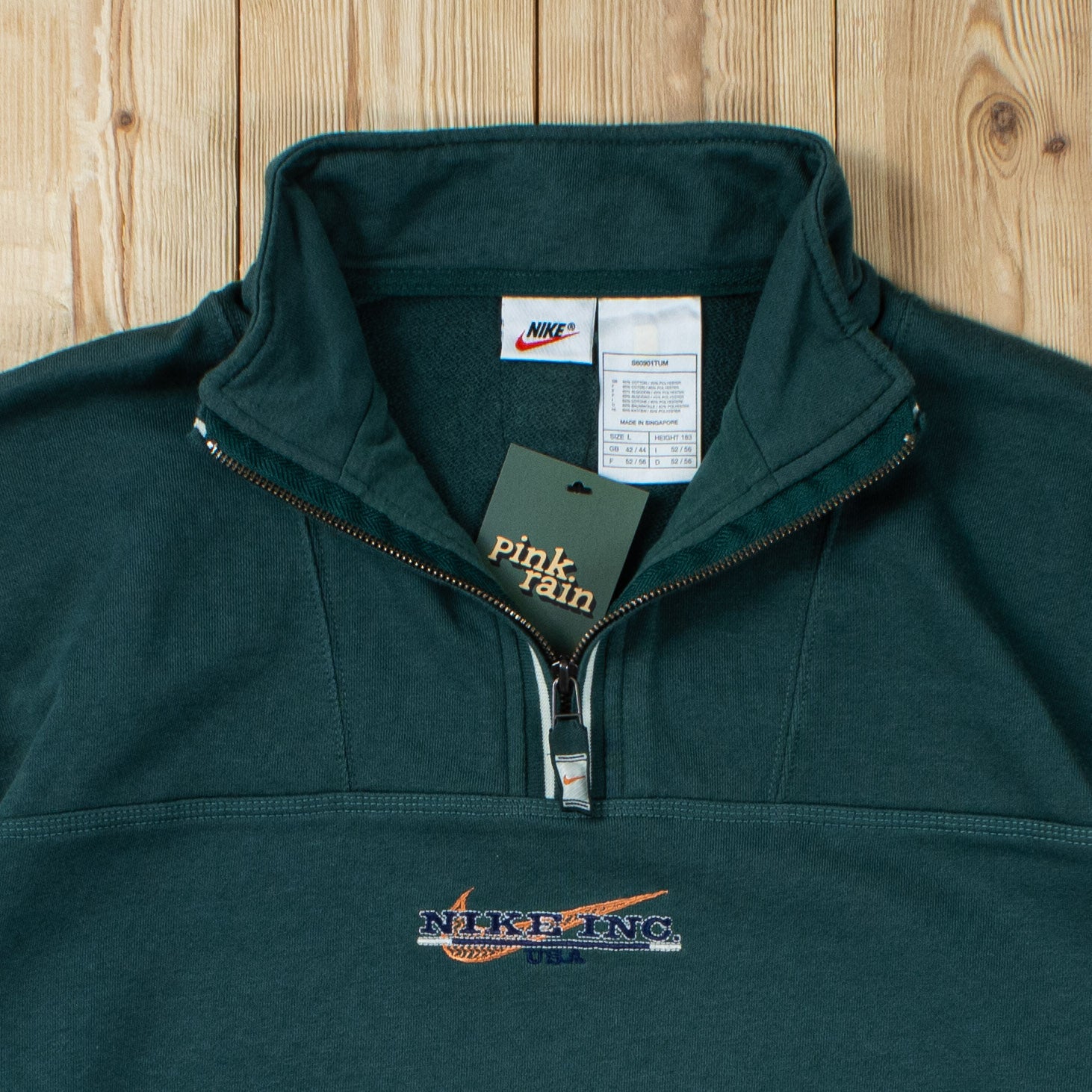 (L) Vintage Nike Inc. USA Embroidered Quarter-Zip