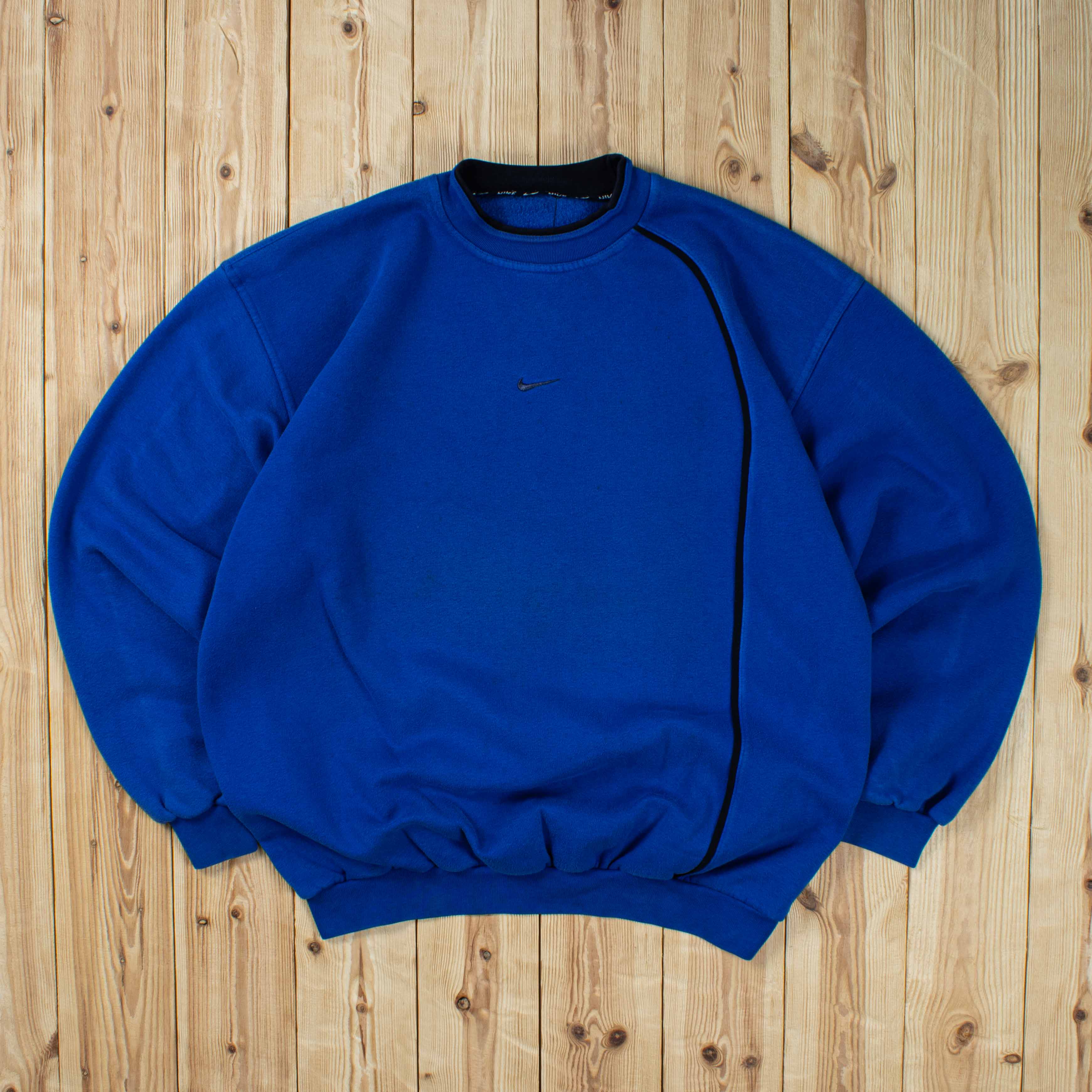 (L/XL) Vintage Nike Center Swoosh Embroidered Sweatshirt