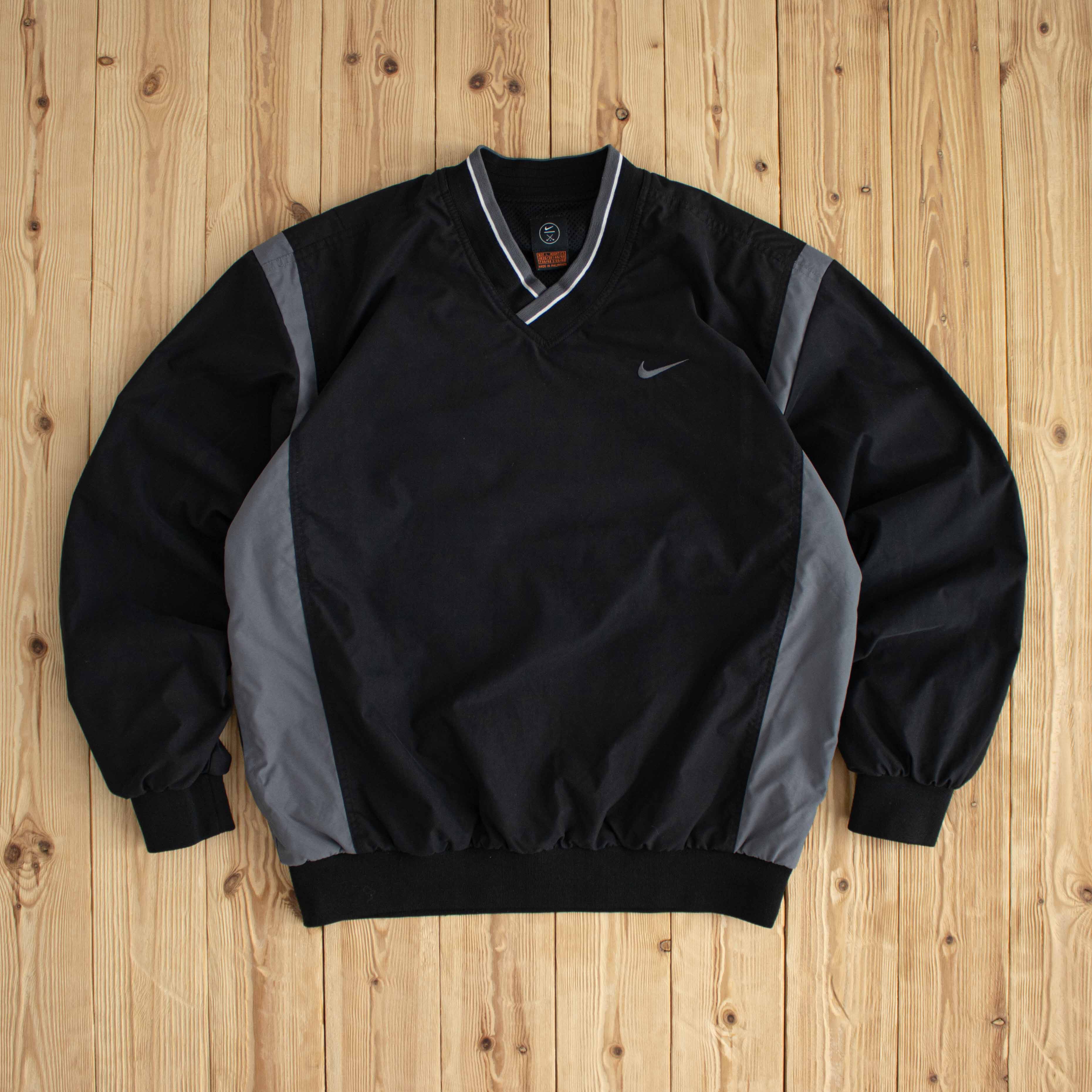 (L) Nike Golf Vintage Embroidered Windbreaker Black