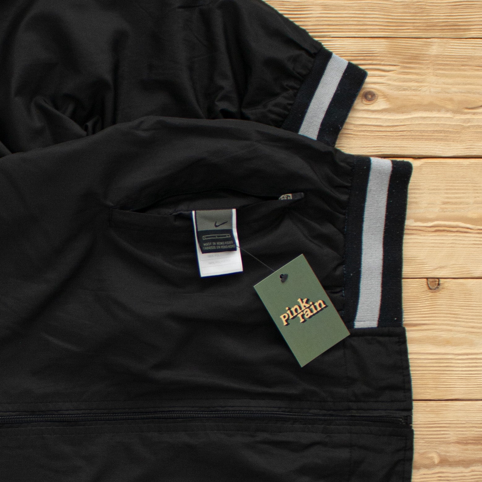 (M) Nike Vintage Reversible Embroidered Track Jacket Blue Black