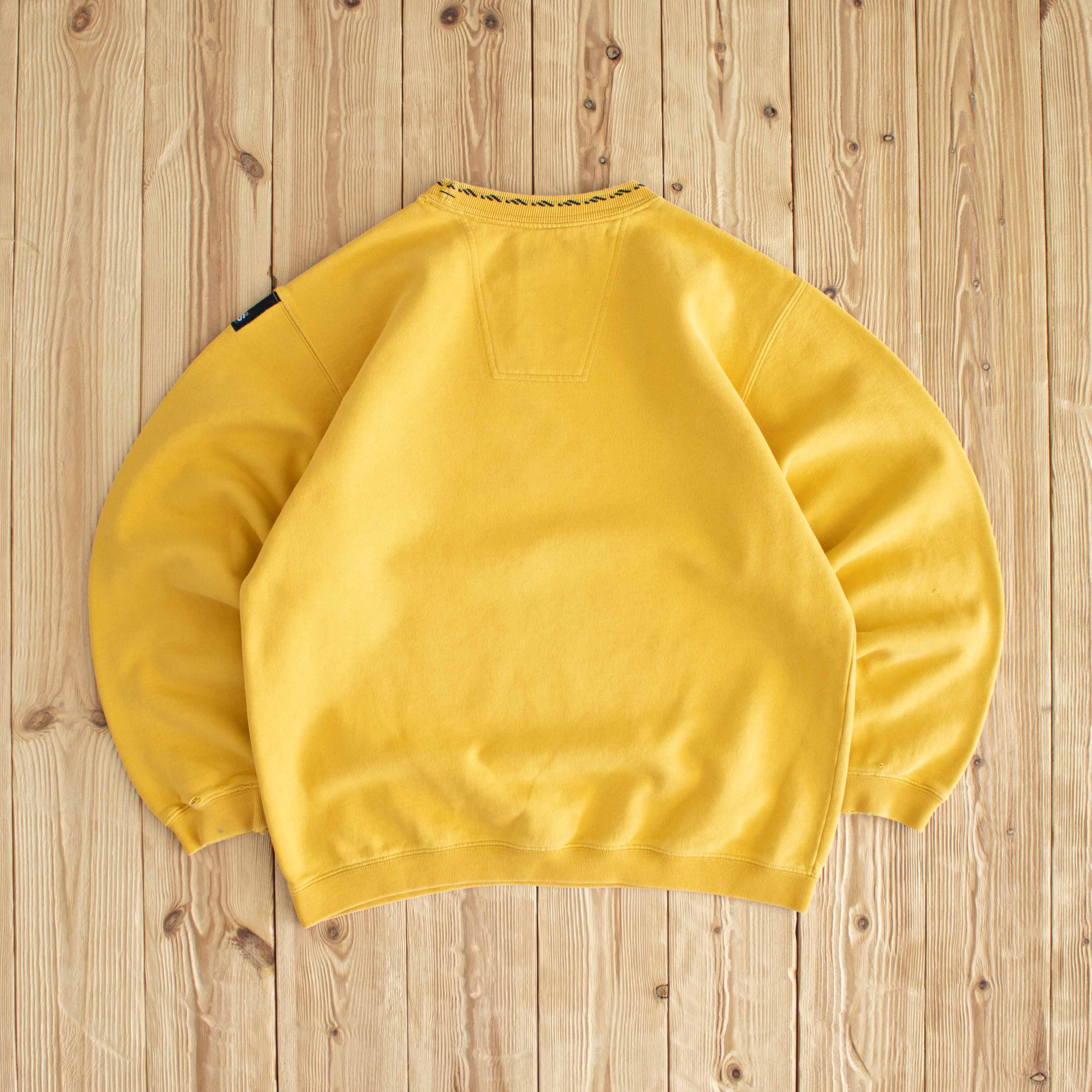 (S) Adidas Equipment Vintage Embroidered Sweatshirt Yellow