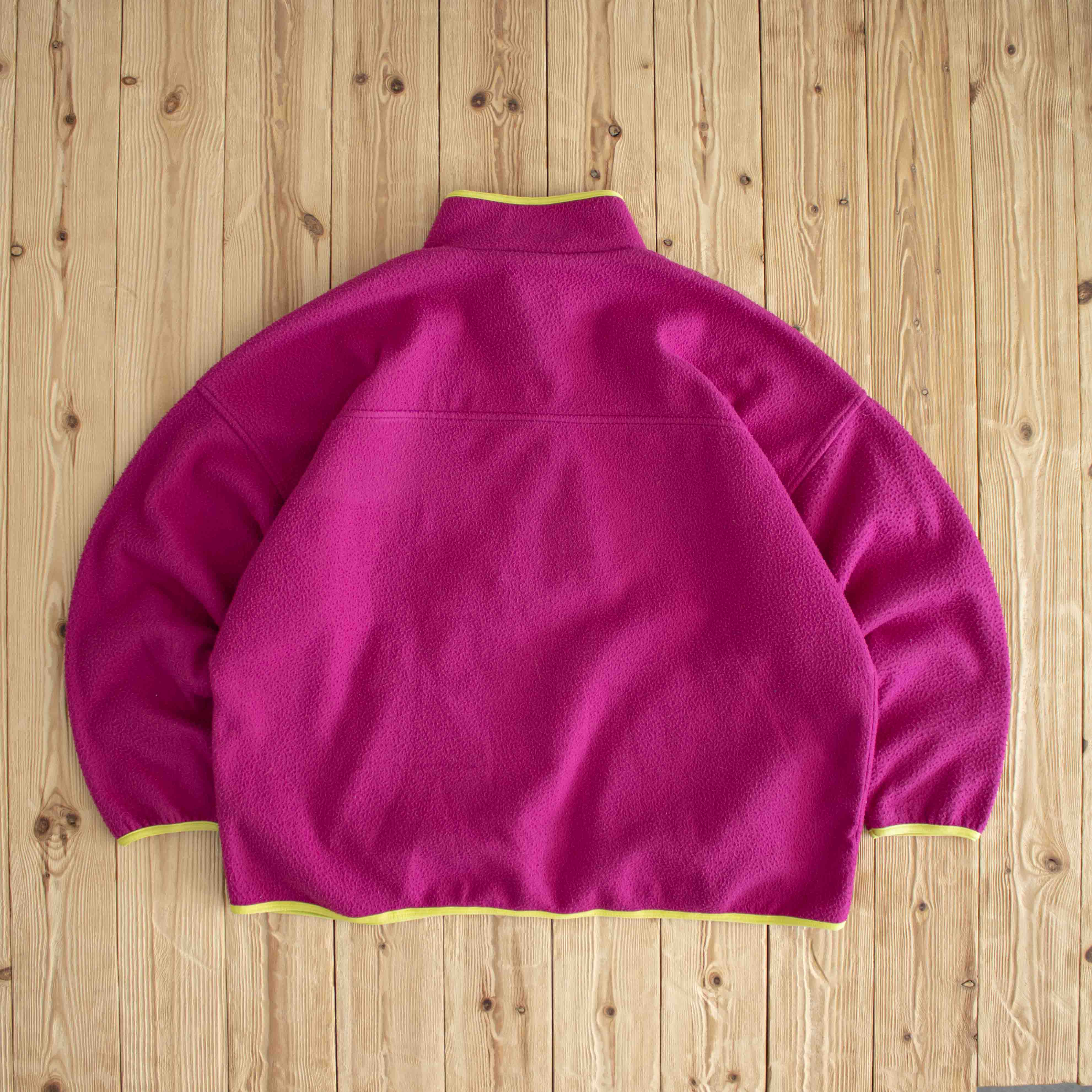 (XL) Adidas Trekking Vintage Embroidered Fleece Quarter-Zip Pink