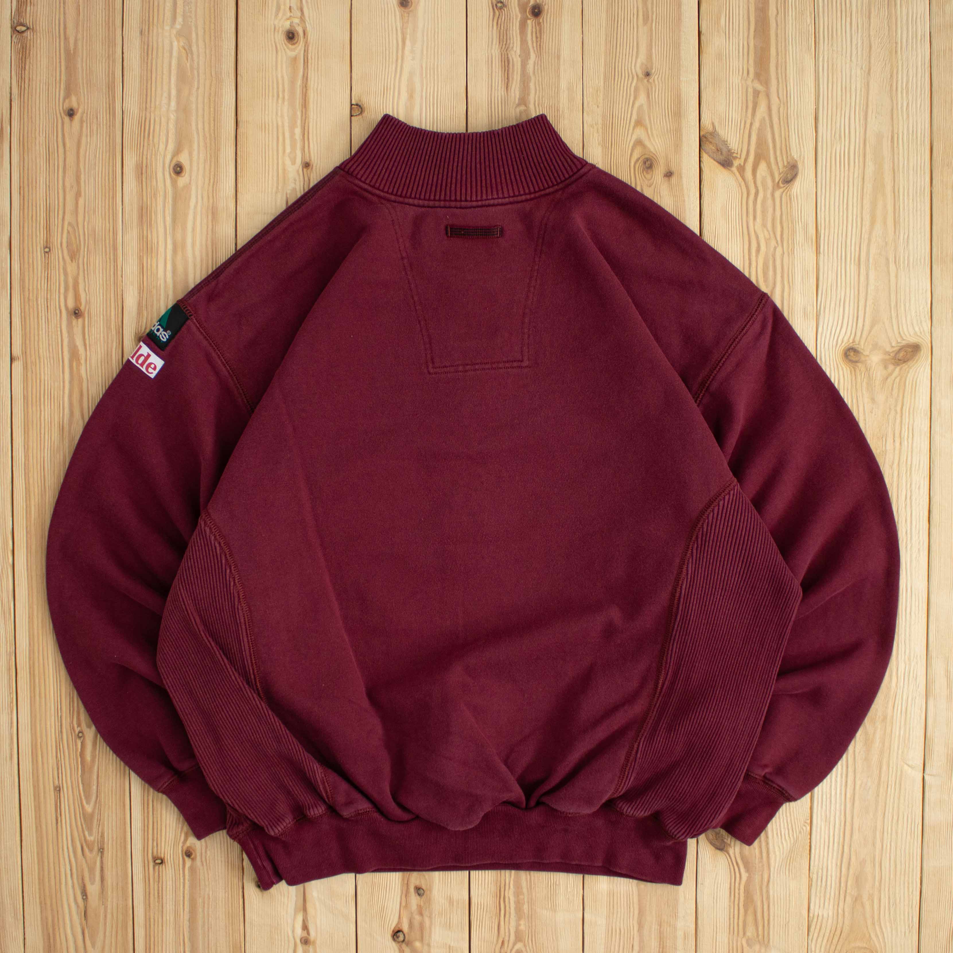 (L) Vintage Adidas Equipment Embroidered Quarter-Zip Sweatshirt