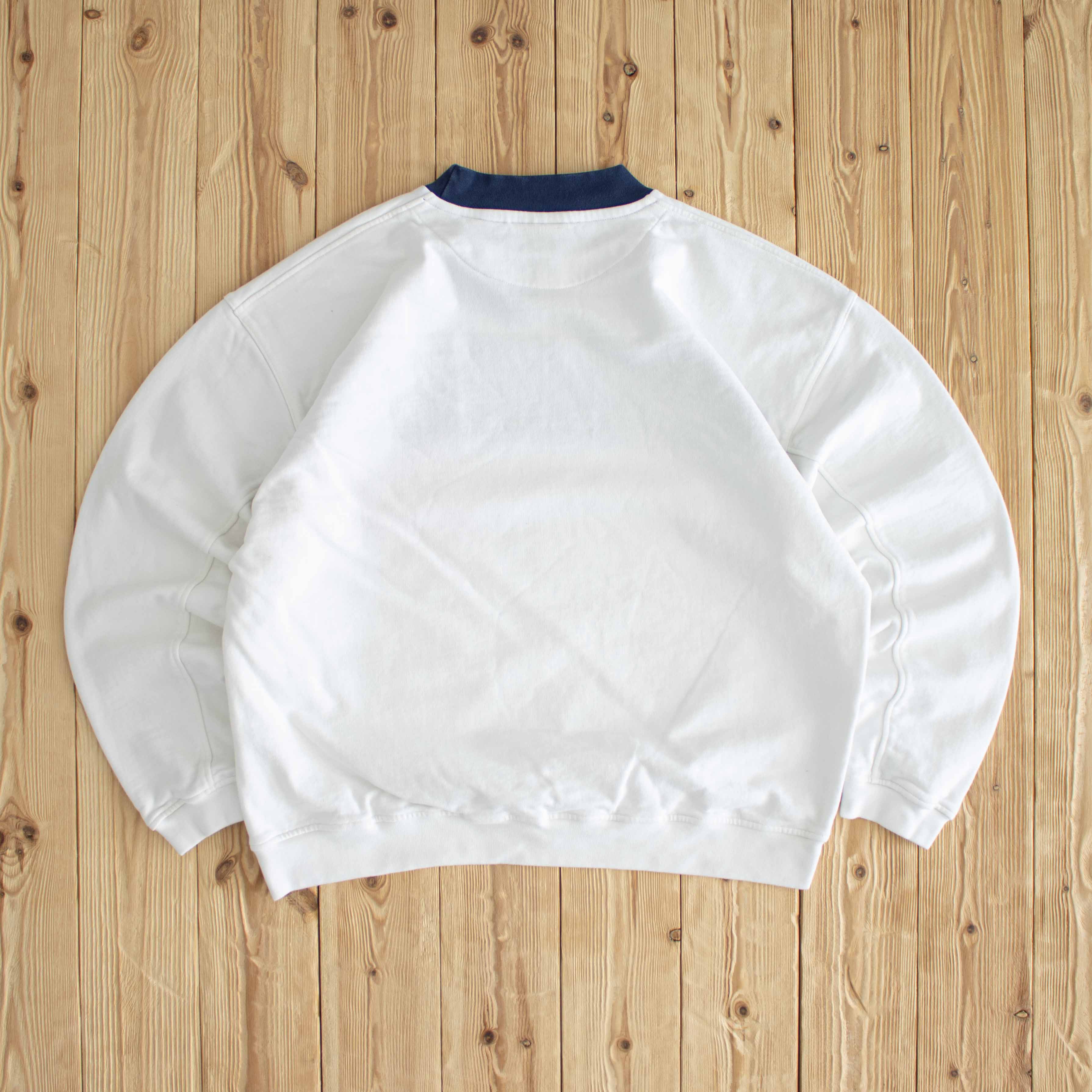 (M) Reebok Classic Vintage Embroidered Sweatshirt White