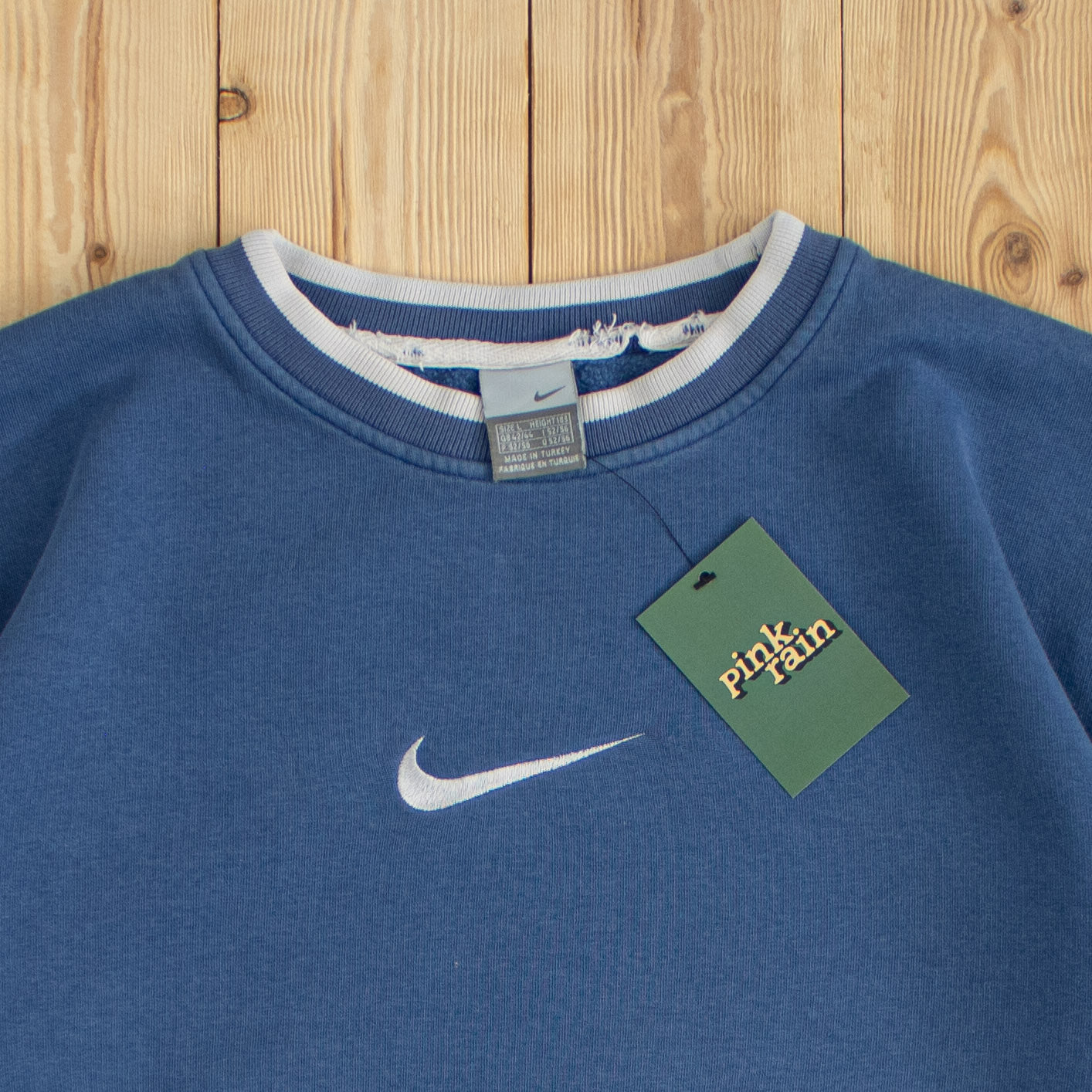 (L) Vintage Nike Swoosh Embroidered Sweatshirt