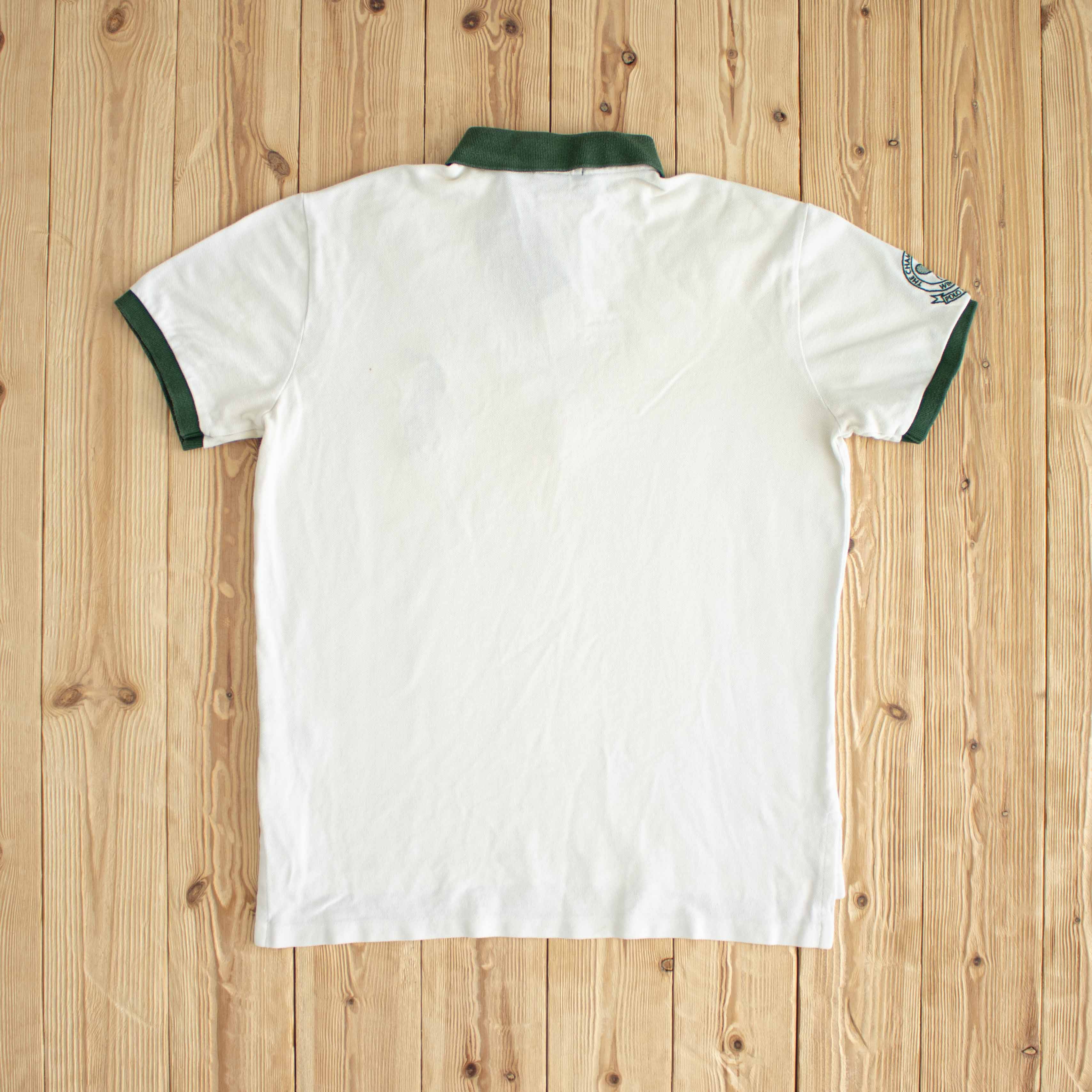 (M) Polo Ralph Lauren Vintage Embroidered Polo T-Shirt White
