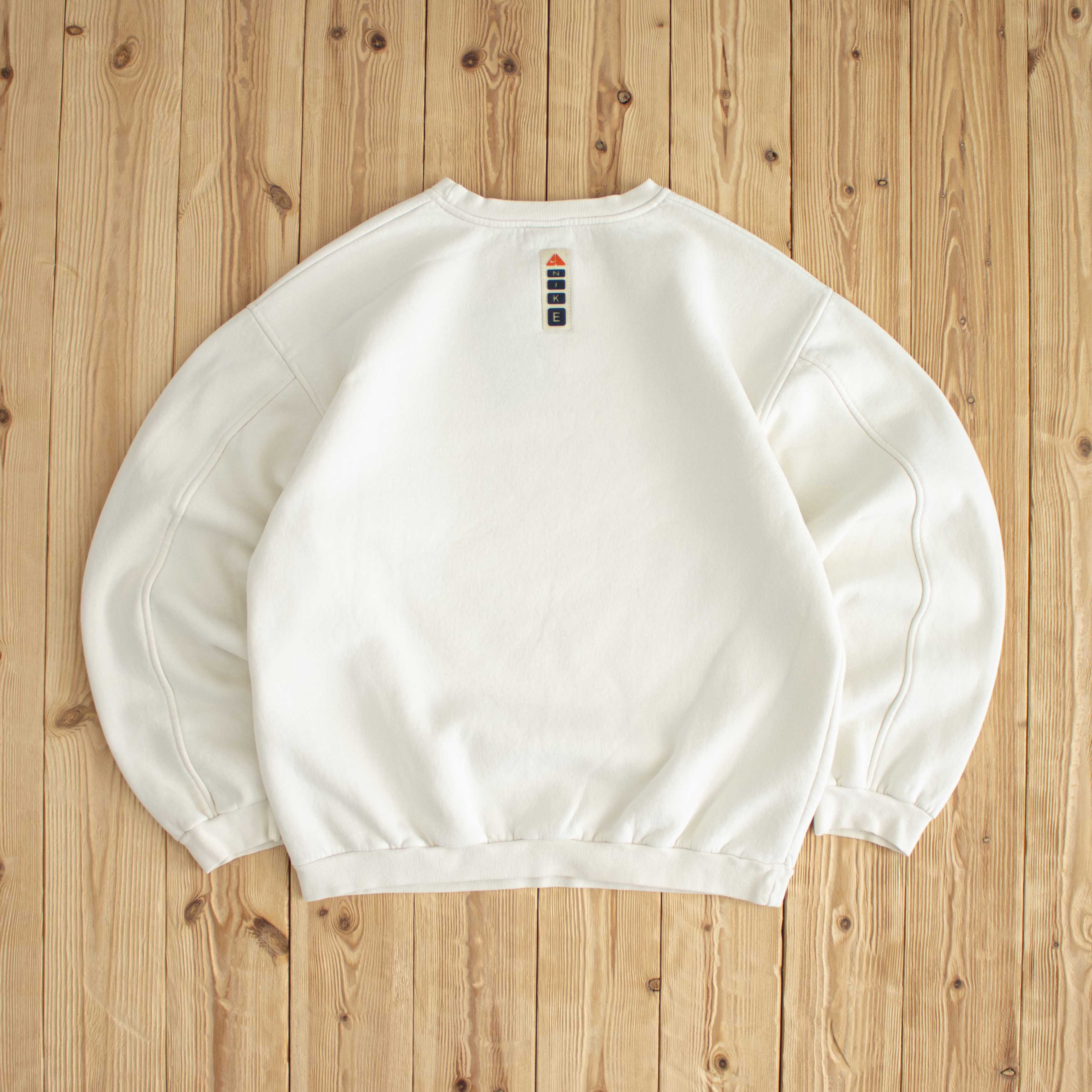 (M) Nike 'The Way Of Achievement' Vintage Y2K Sweatshirt Beige
