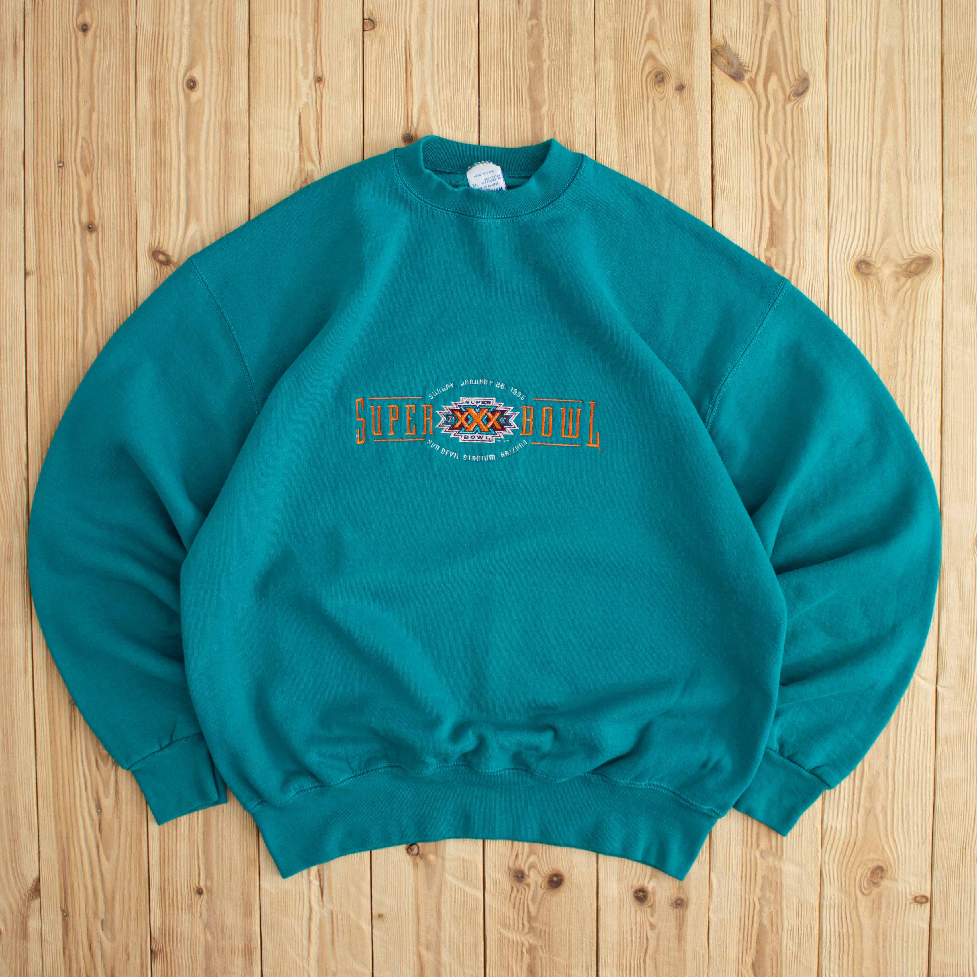 (L) 1996 Super Bowl Embroidered Sweatshirt