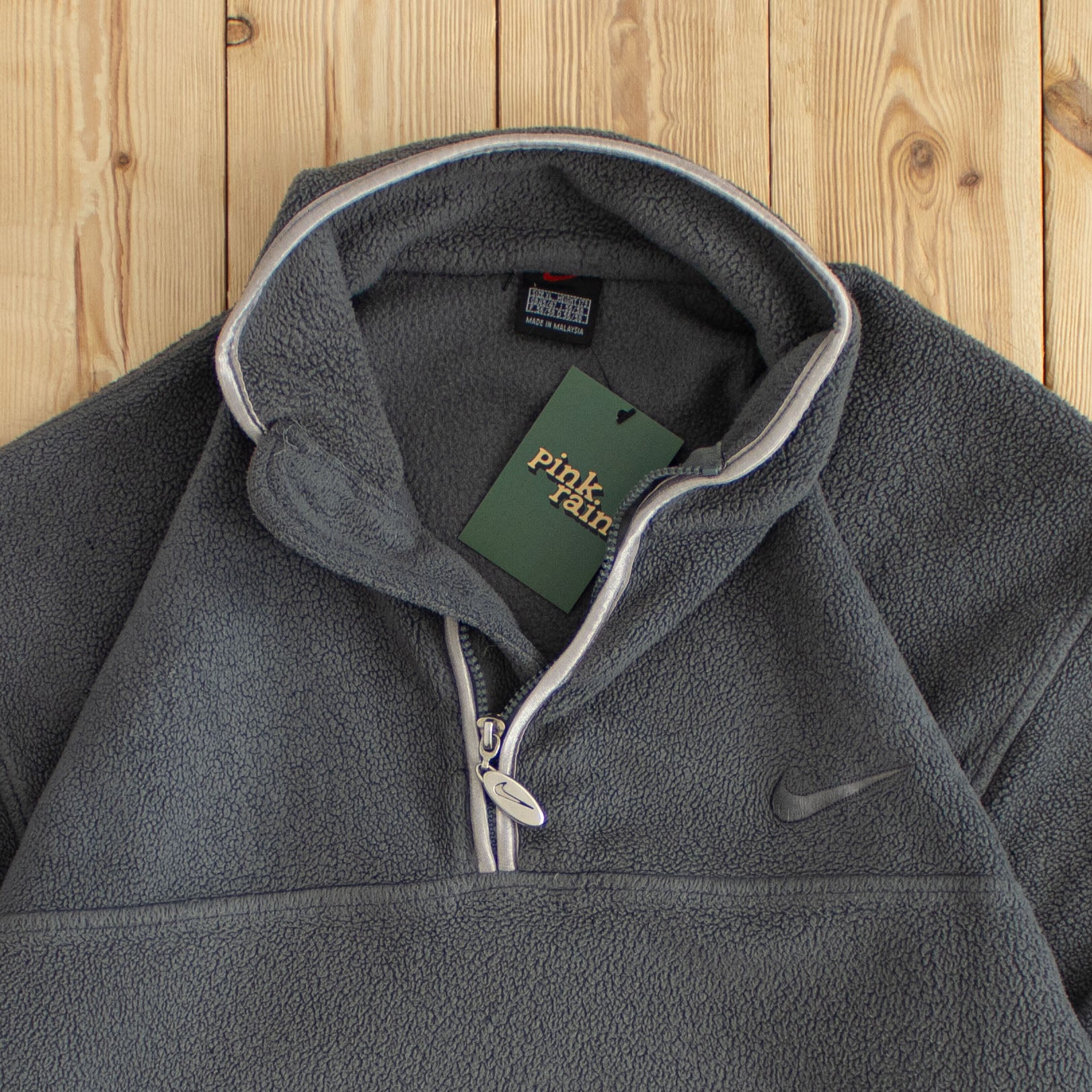 (M) Vintage Nike Essential Embroidered Fleece Quarter-Zip