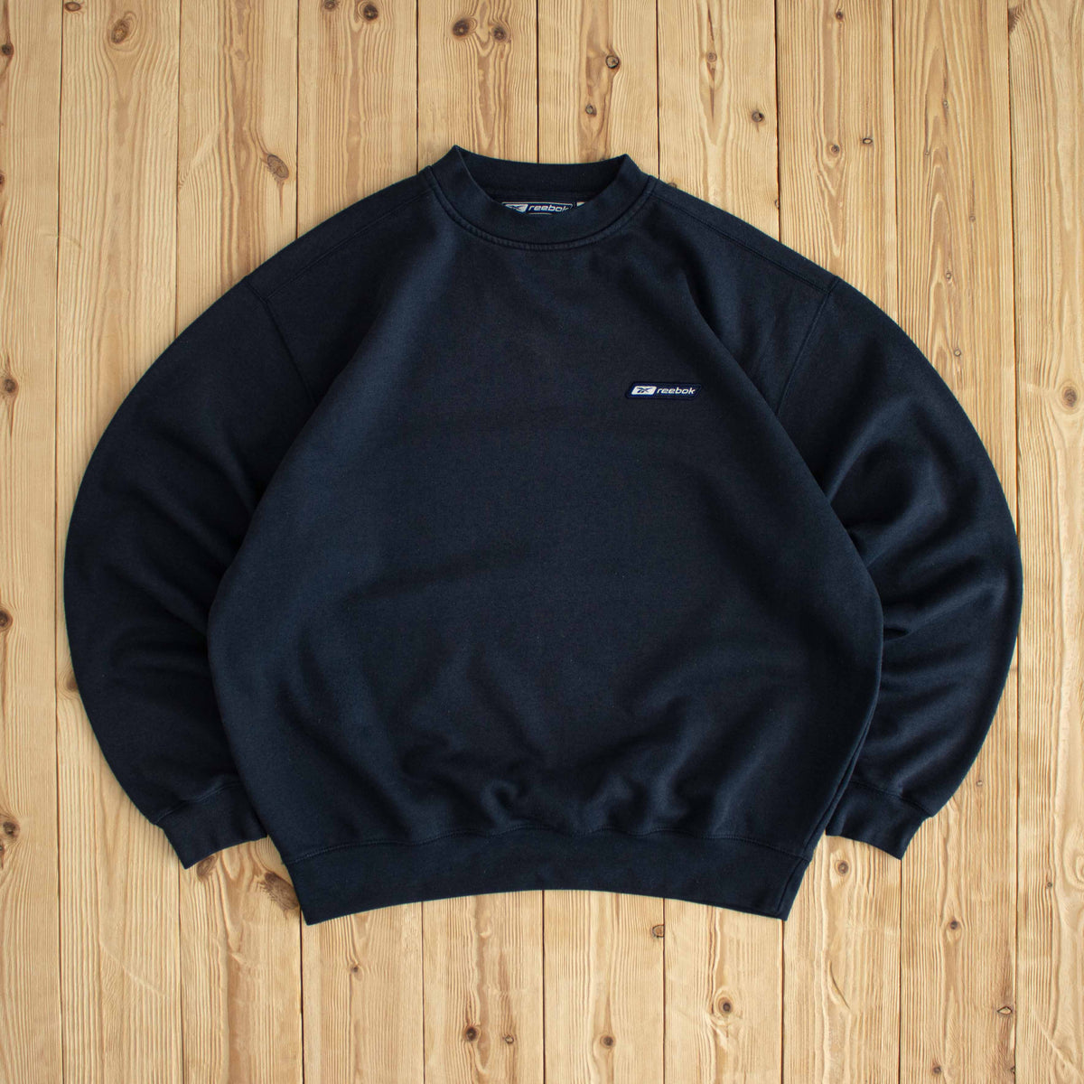 (L) Reebok Vintage Embroidered Sweatshirt Blue