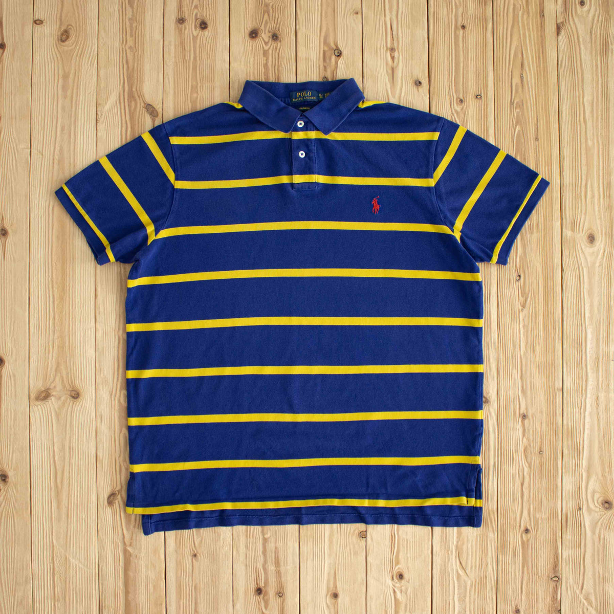 (L/XL) Polo Ralph Lauren Vintage Embroidered Polo Blue