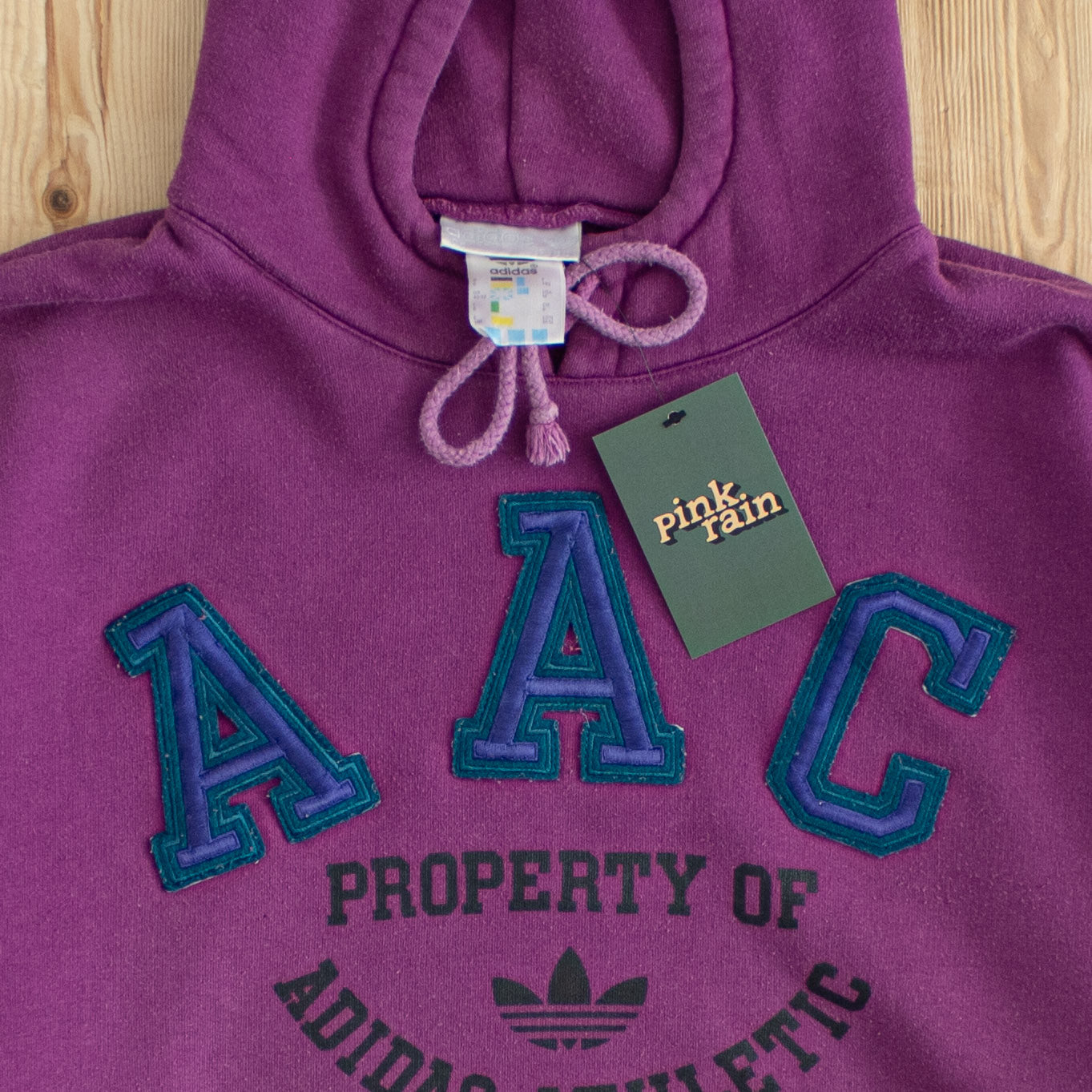 (L) Vintage Adidas Athletic Club Embroidered Hoodie