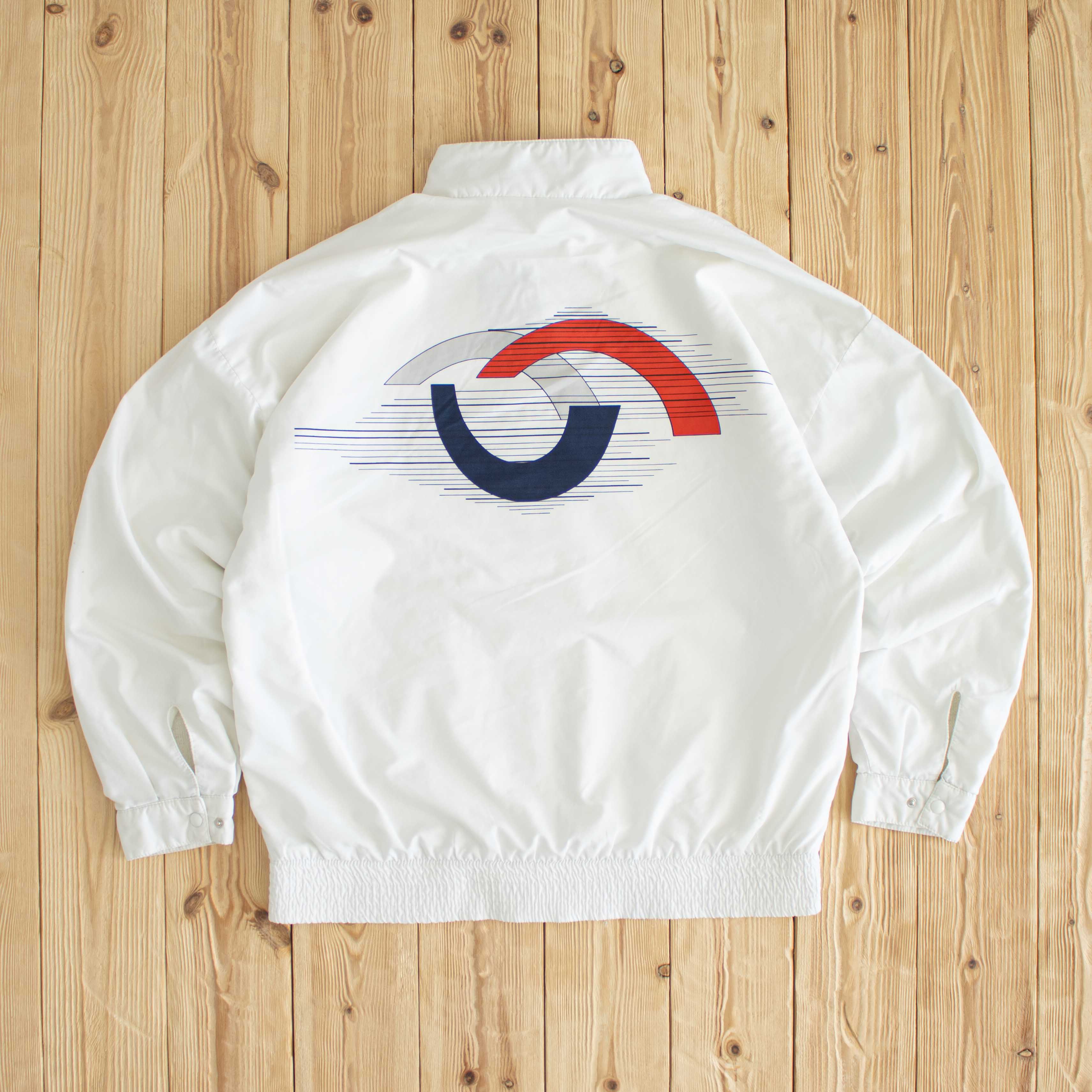 (M) Adidas Stefan Edberg Tennis Vintage Embroidered Jacket White