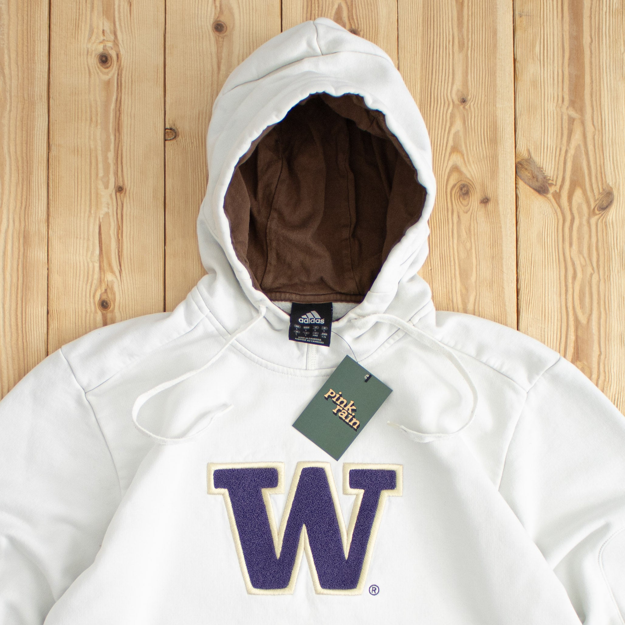 (M) Vintage Adidas W Embroidered Hoodie