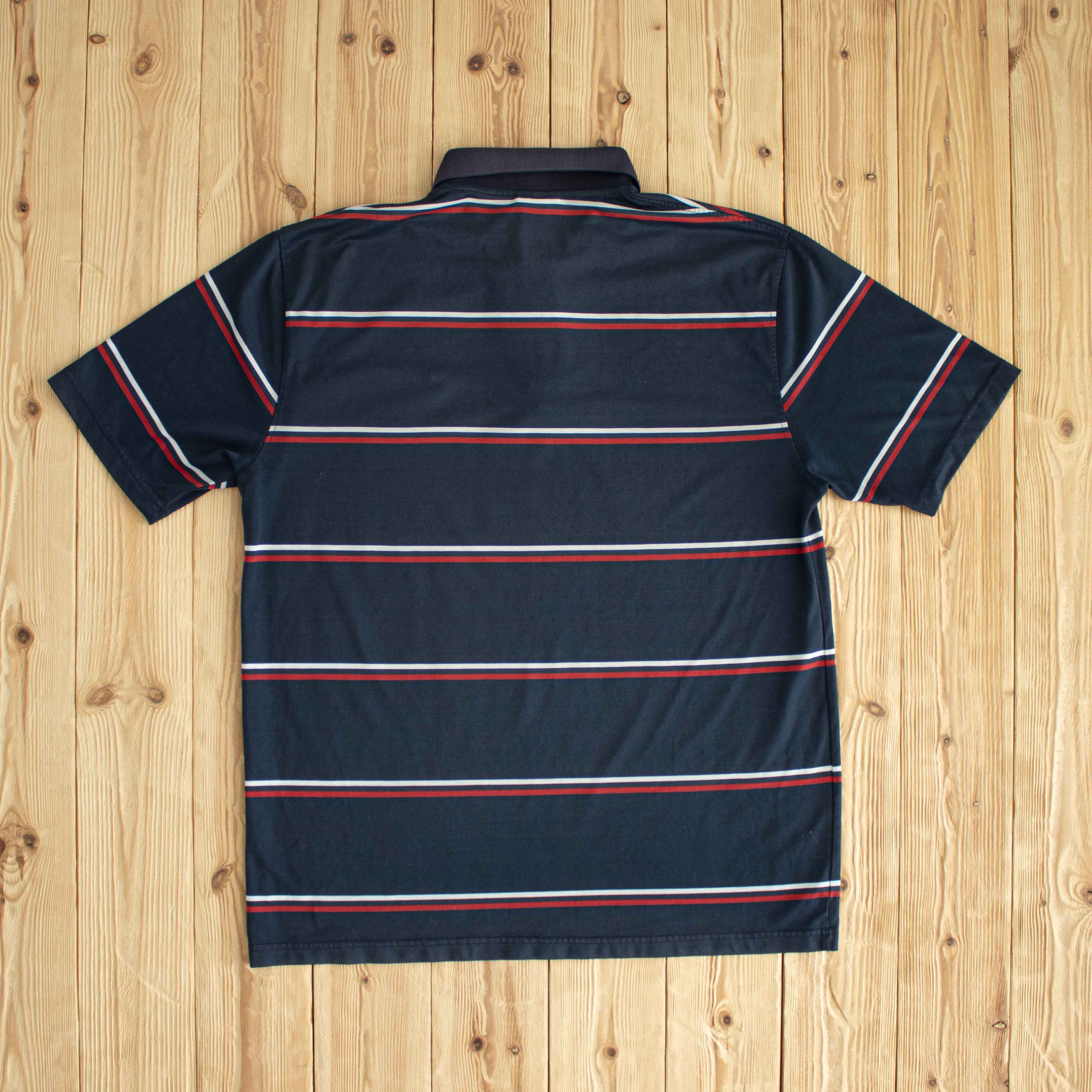 (L) Lacoste Vintage Embroidered Polo T-Shirt Blue