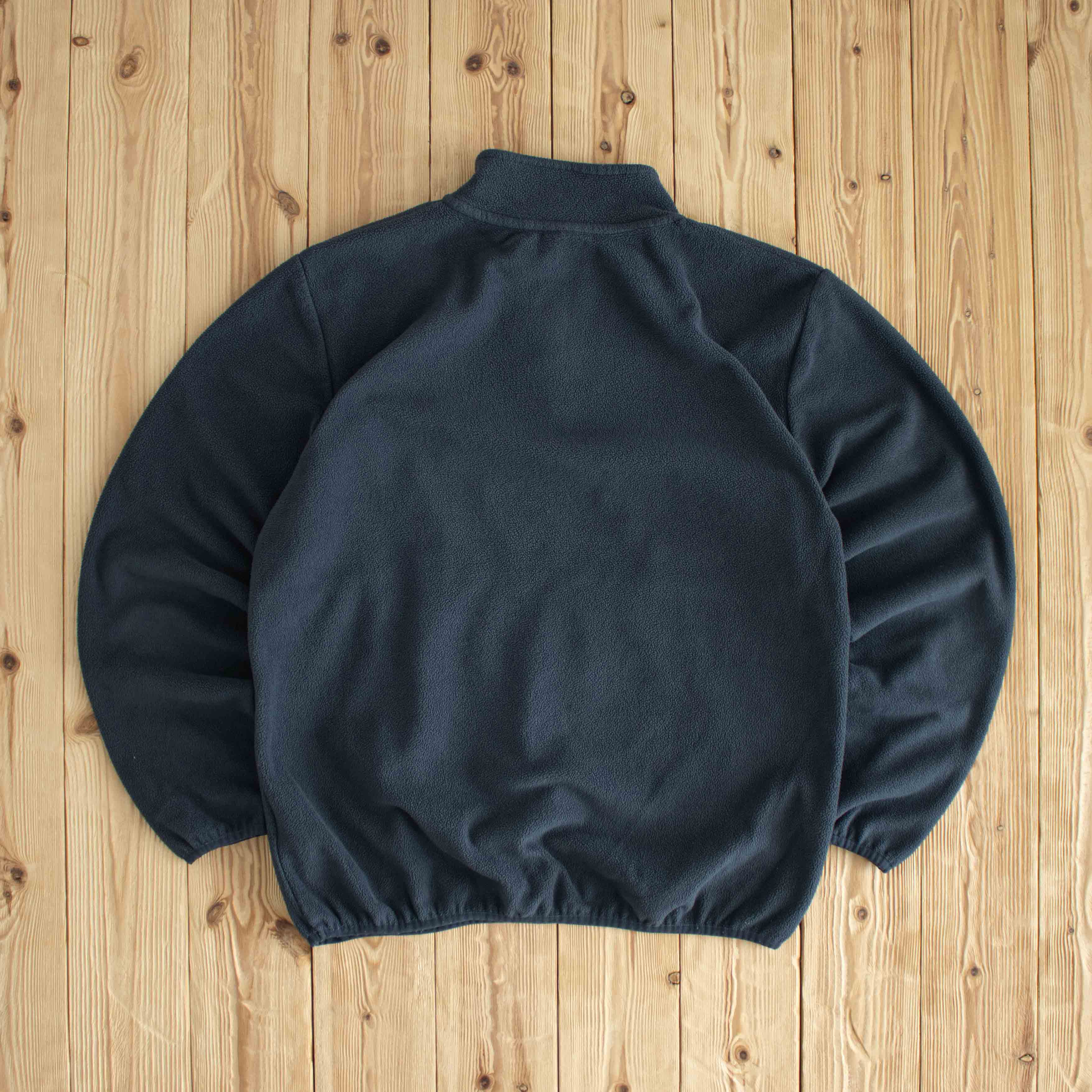 (M) Umbro Fleece Vintage Embroidered Quarter-Zip Gray
