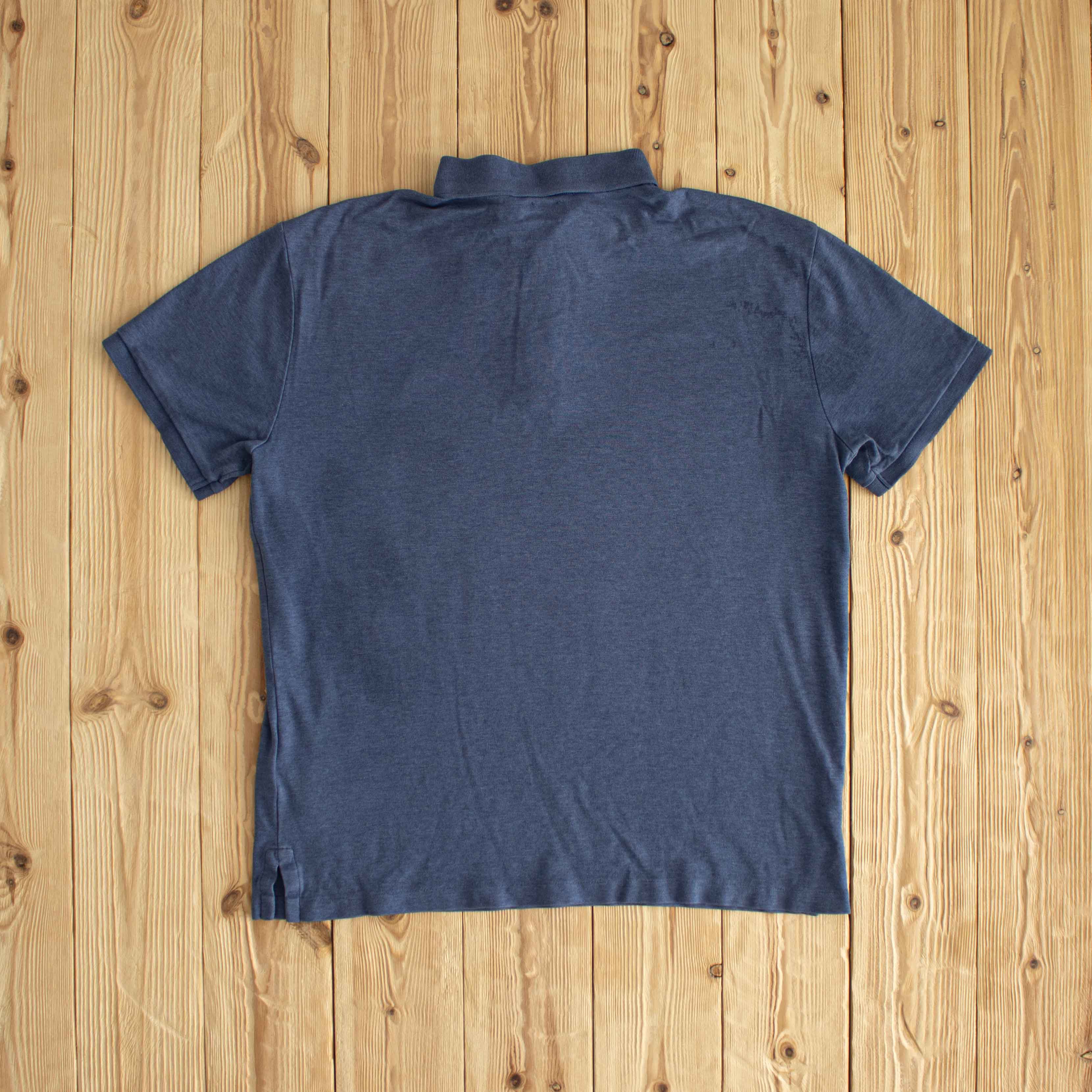 (M) Polo Ralph Lauren Vintage Embroidered Polo T-Shirt Blue