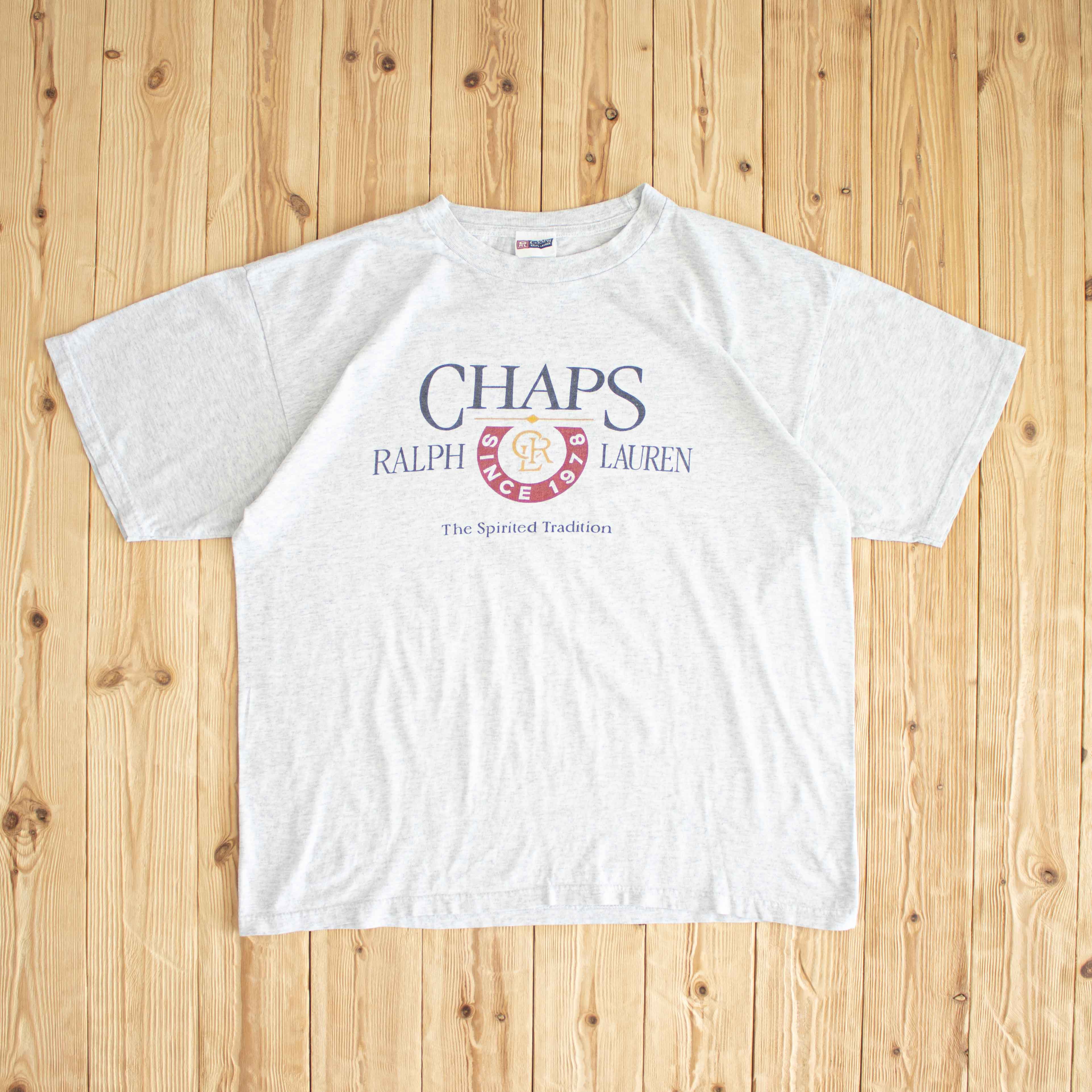 (XL) Chaps Ralph Lauren Vintage T-Shirt Gray