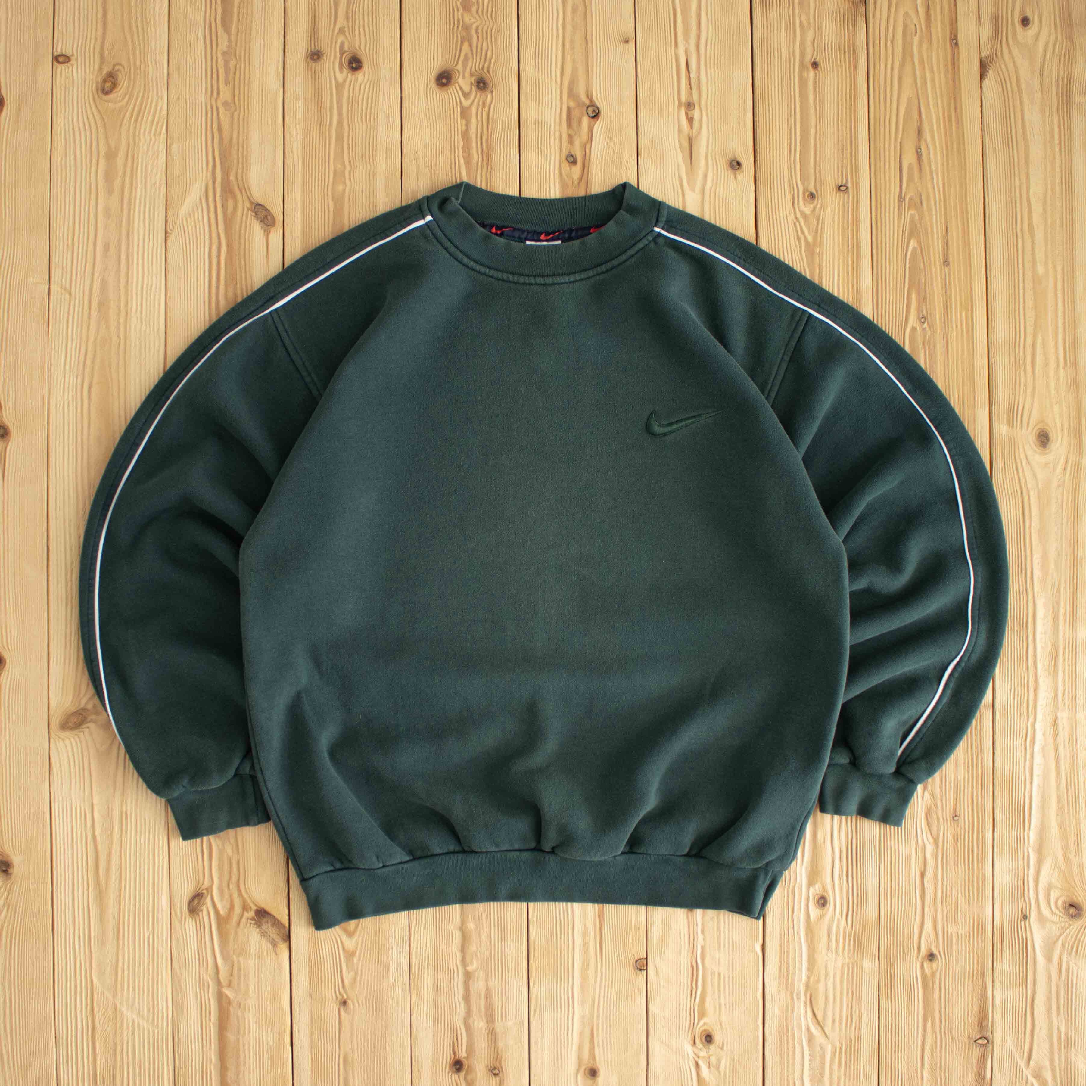 (M/L) Nike Vintage Essential Embroidered Sweatshirt Green