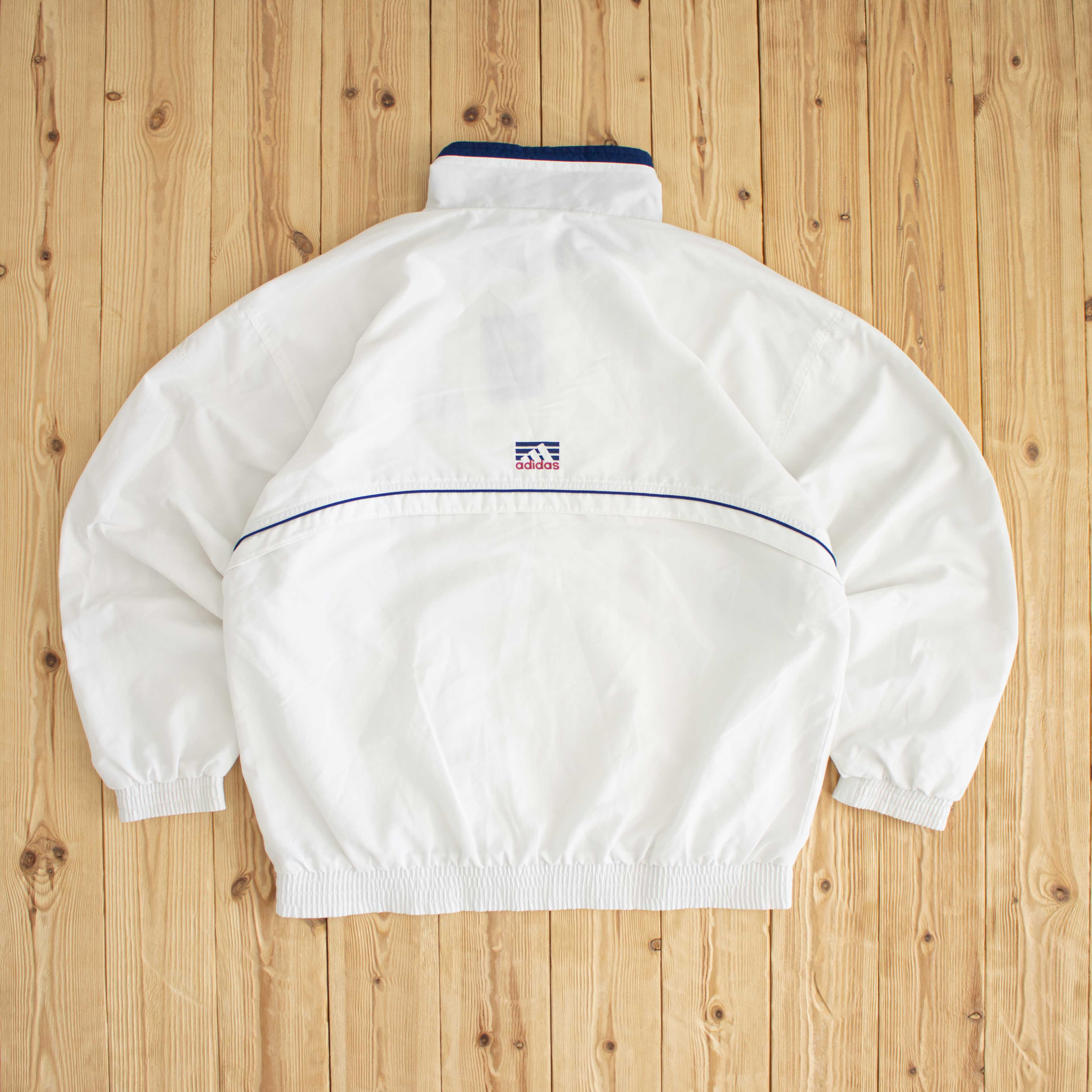 (L/XL) Adidas Vintage Embroidered Jacket White