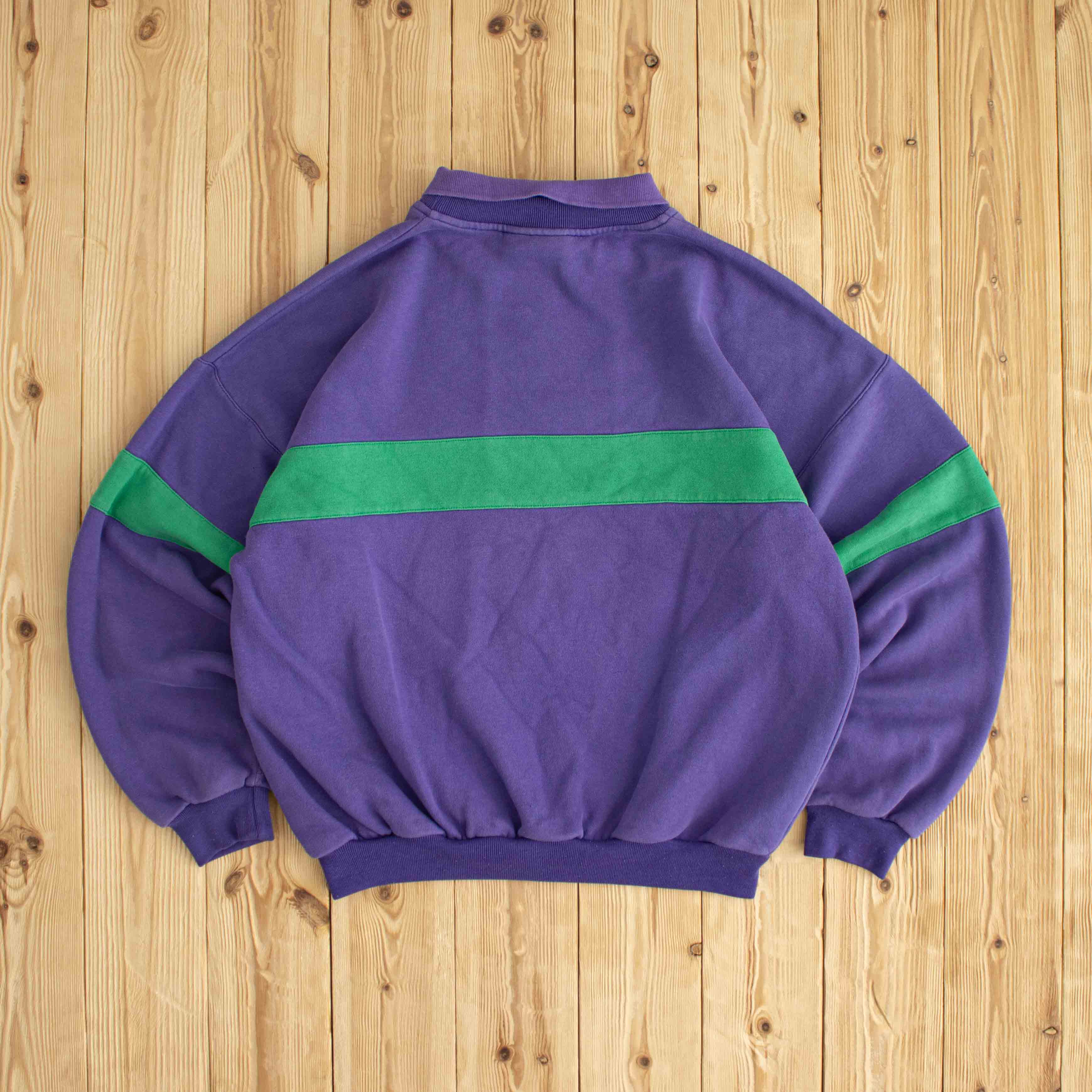 (M) Adidas Sport Equipment Vintage Embroidered Sweatshirt Purple