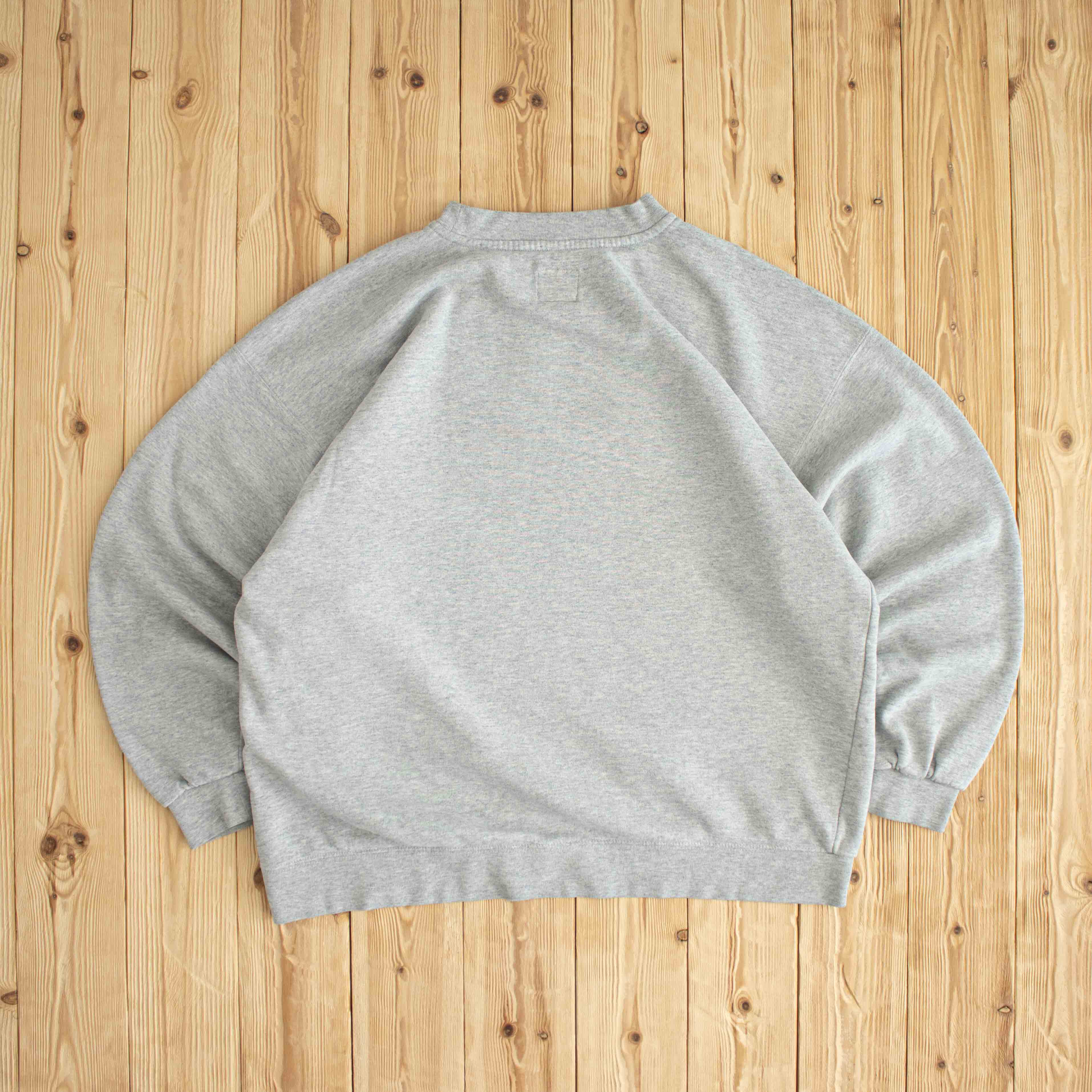 (XL) Nike Swoosh Vintage Embroidered Sweatshirt Gray