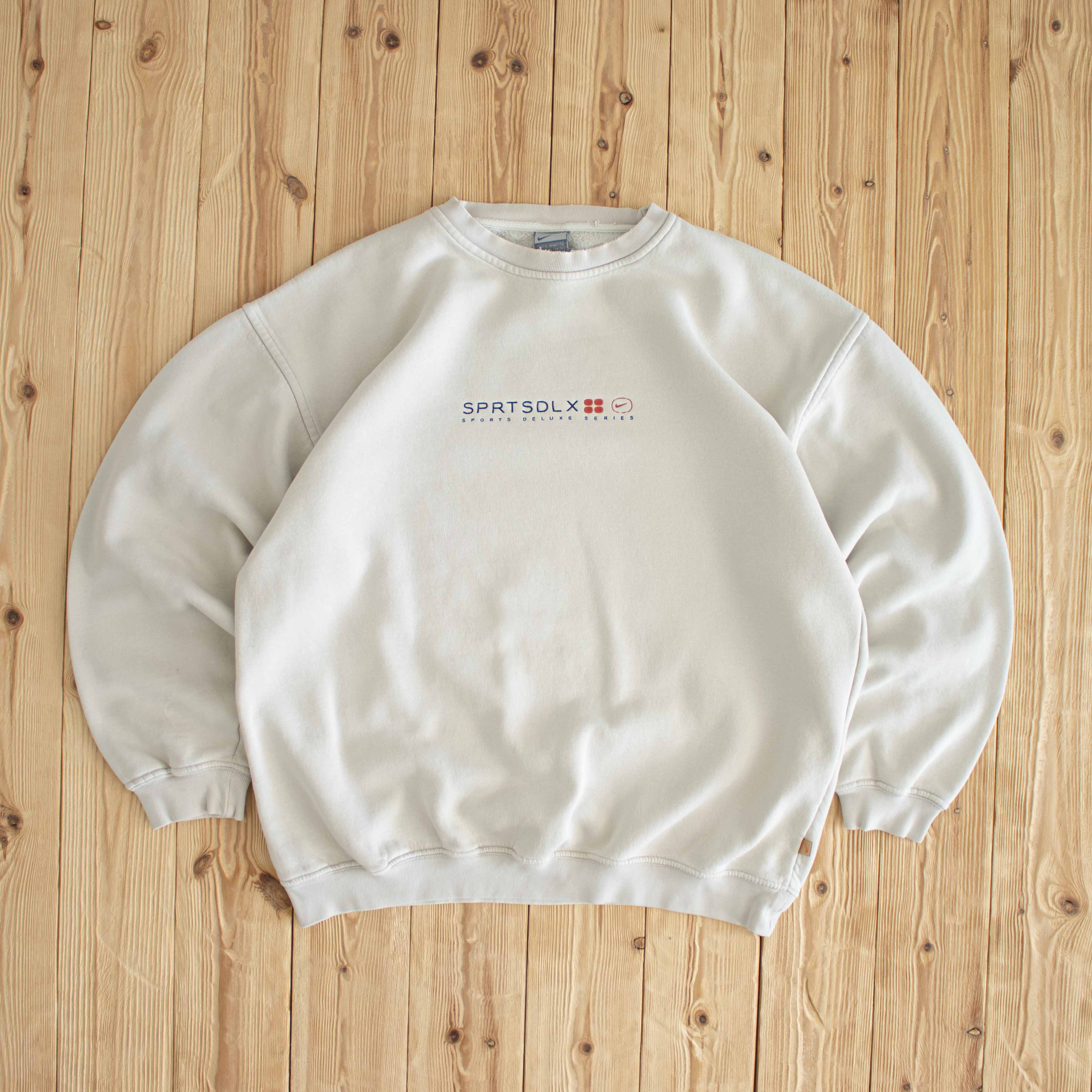 (M/L) Nike Sports Deluxe Series Vintage Sweatshirt Beige