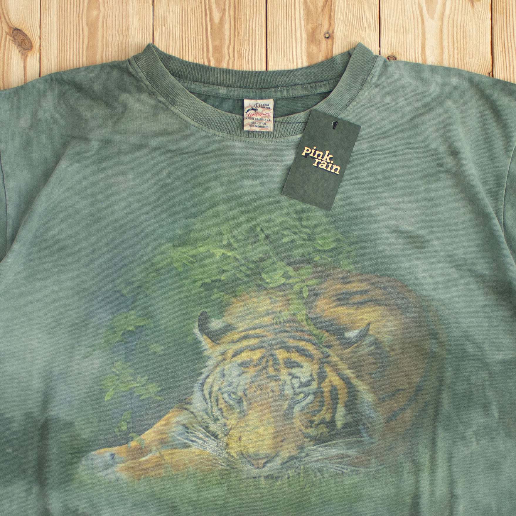 (L) Vintage Tiger Two-Sided T-Shirt