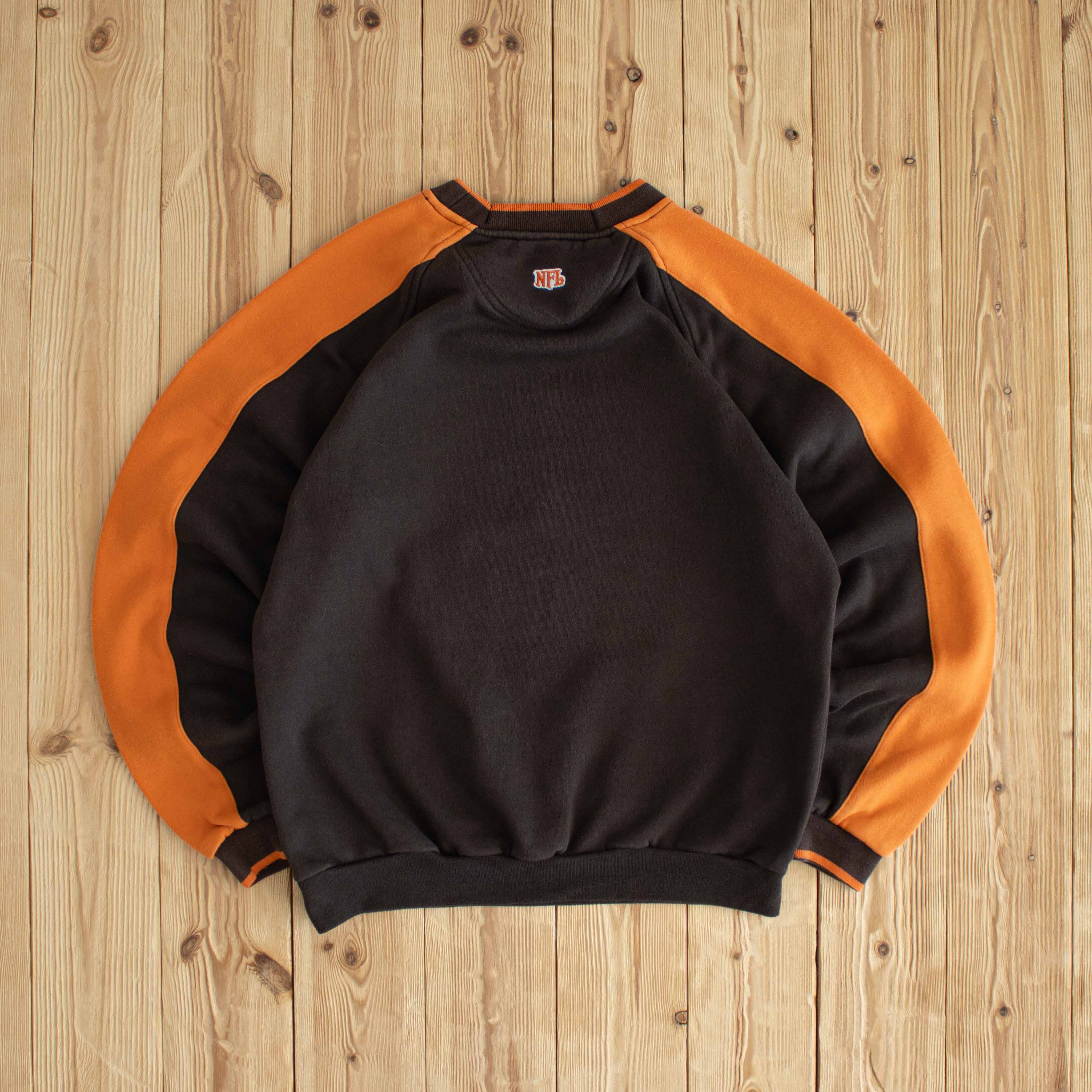(M) Cleveland Browns Vintage Embroidered Sweatshirt Brown
