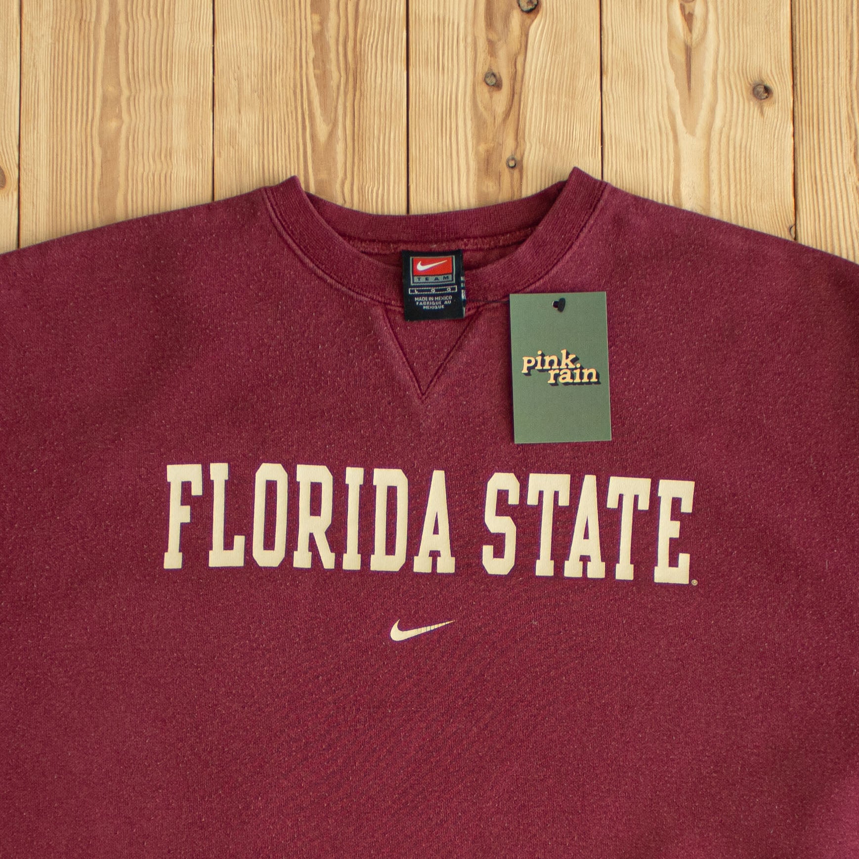 (L) Nike Team Florida State Vintage Sweatshirt Red Burgundy