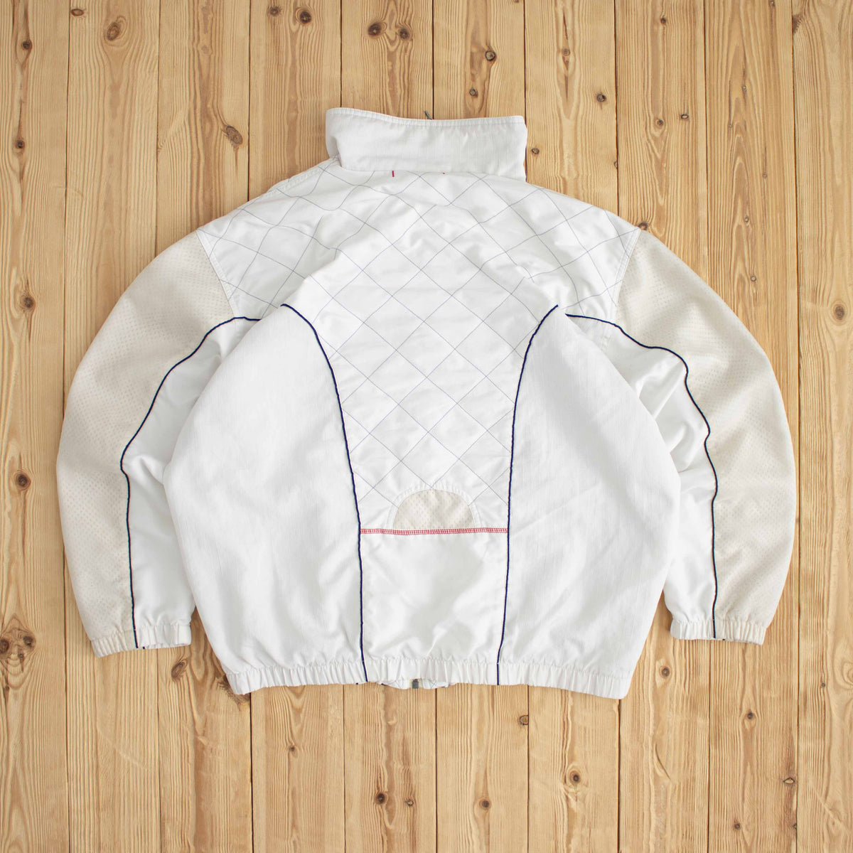 (M/L) Adidas Tennis Vintage Embroidered Jacket White