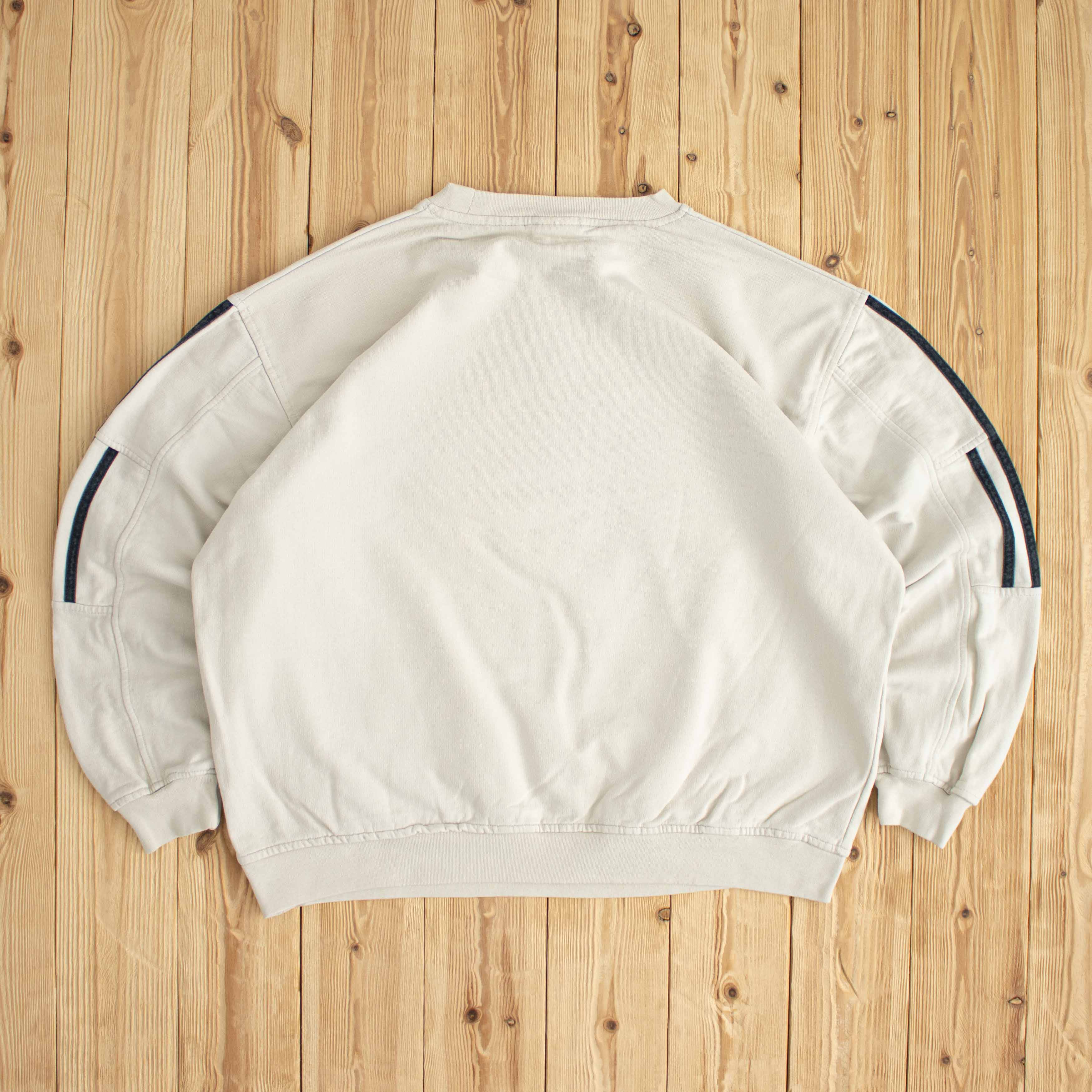(L) Adidas Logo Vintage Sweatshirt Beige