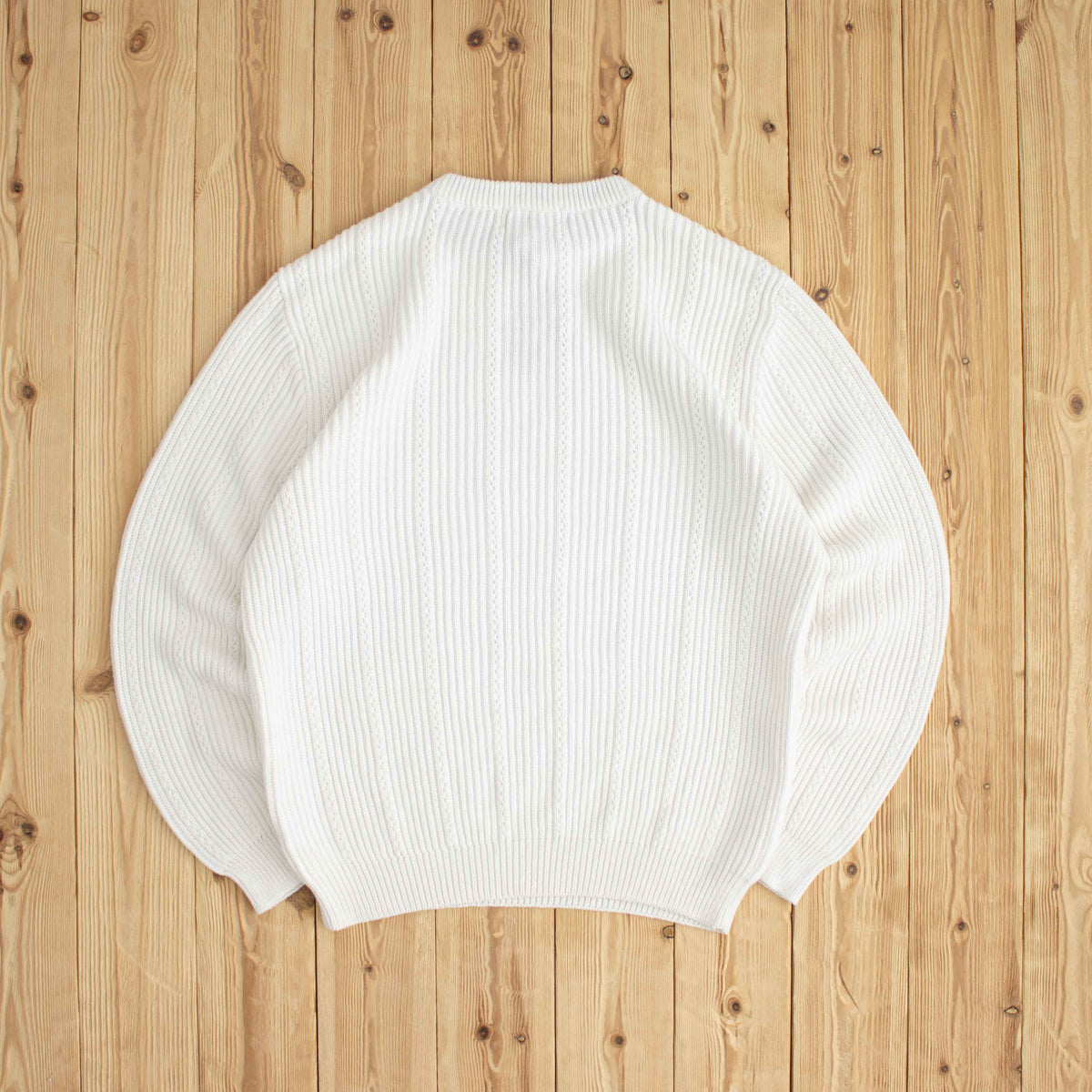 (M/L) Chaps Ralph Lauren Vintage Embroidered Sweater White