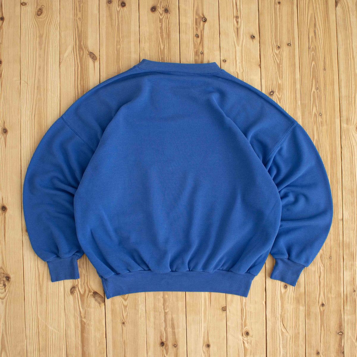 (M) Adidas Spell Out Vintage Embroidered Sweatshirt Blue