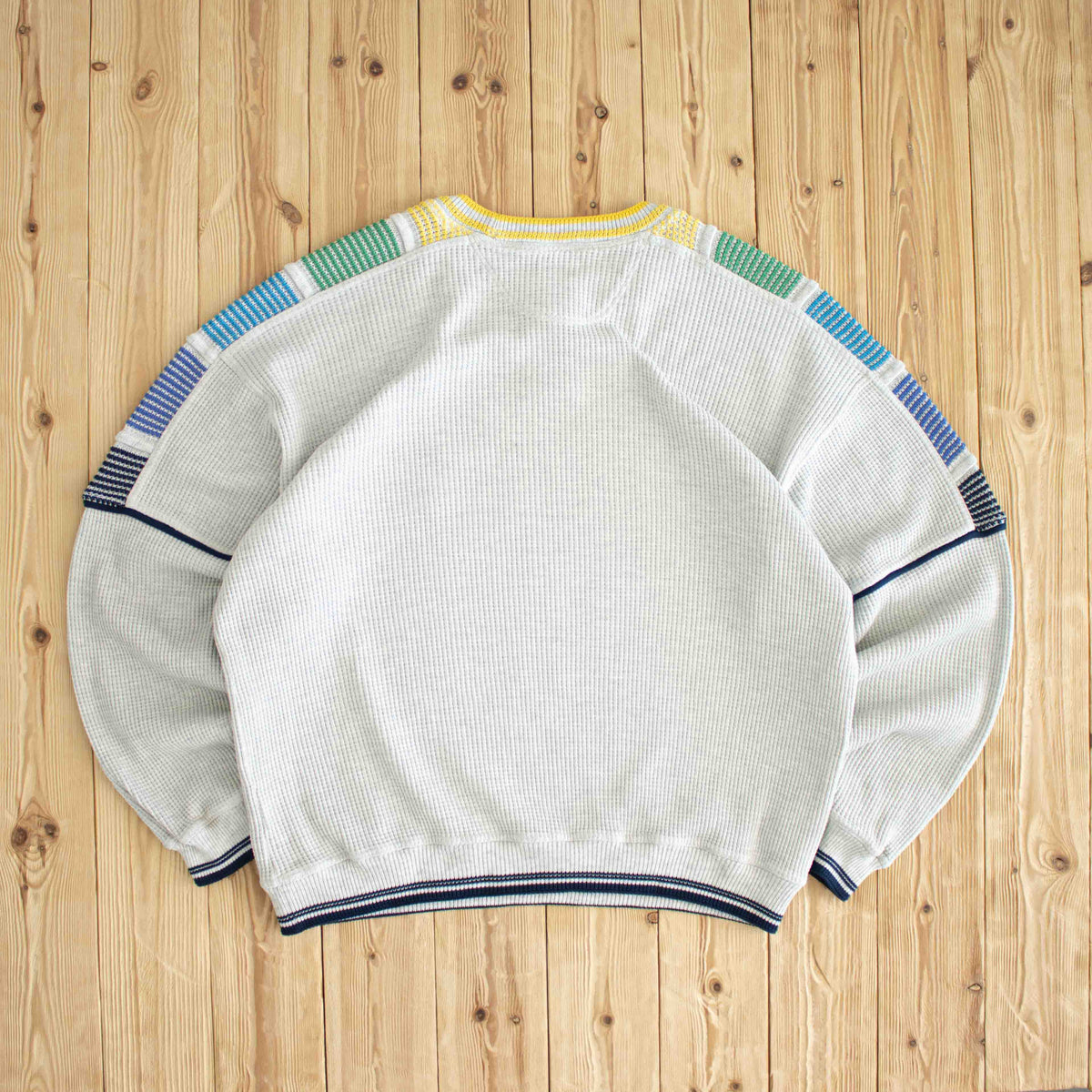 (XL) Carlo Colucci Sports Vintage Embroidered Sweater Beige