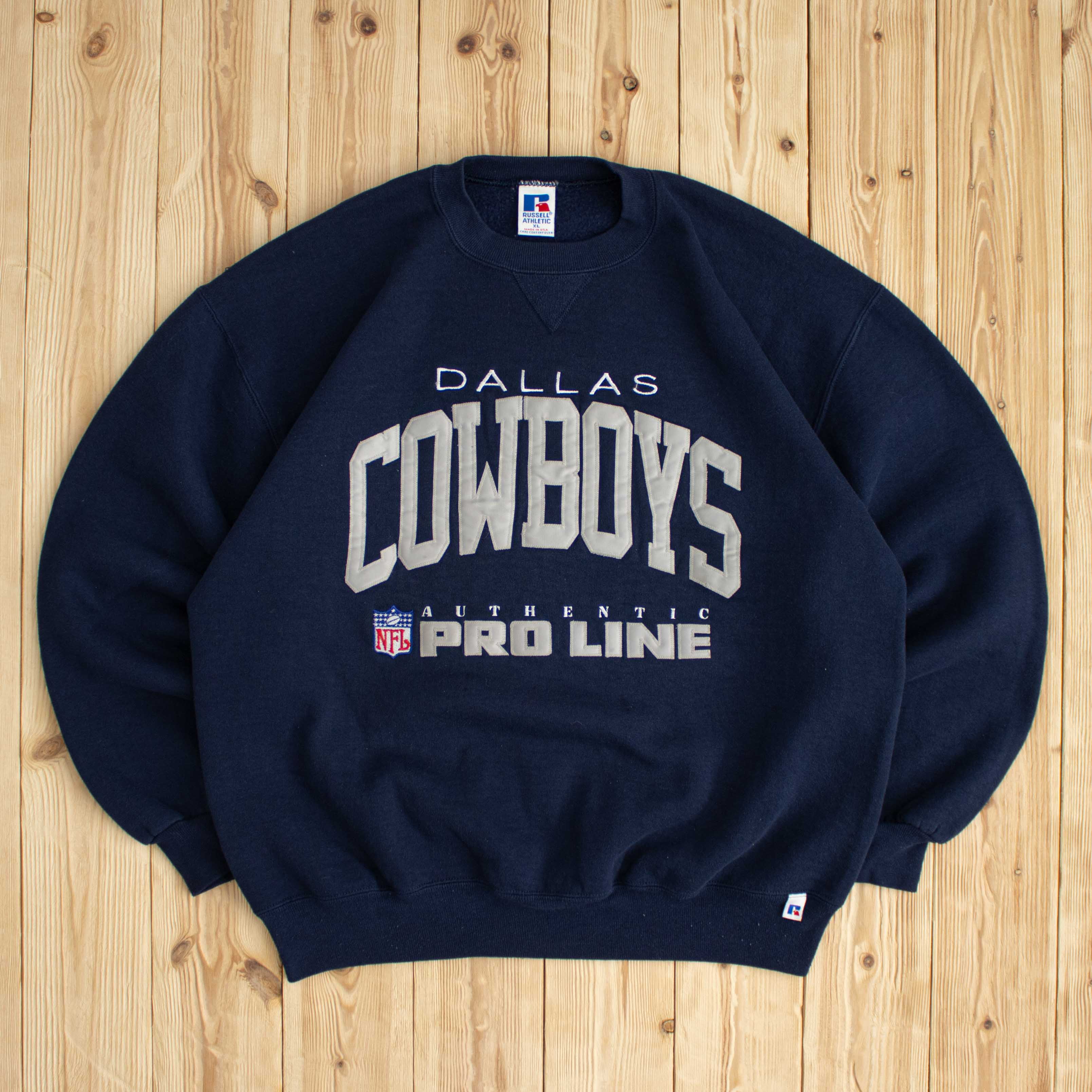 (L) Vintage Dallas Cowboys Embroidered Sweatshirt