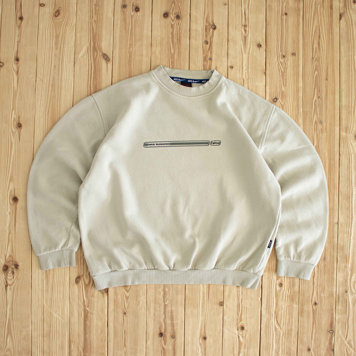 (M) Nike Running Vintage Sweatshirt Beige